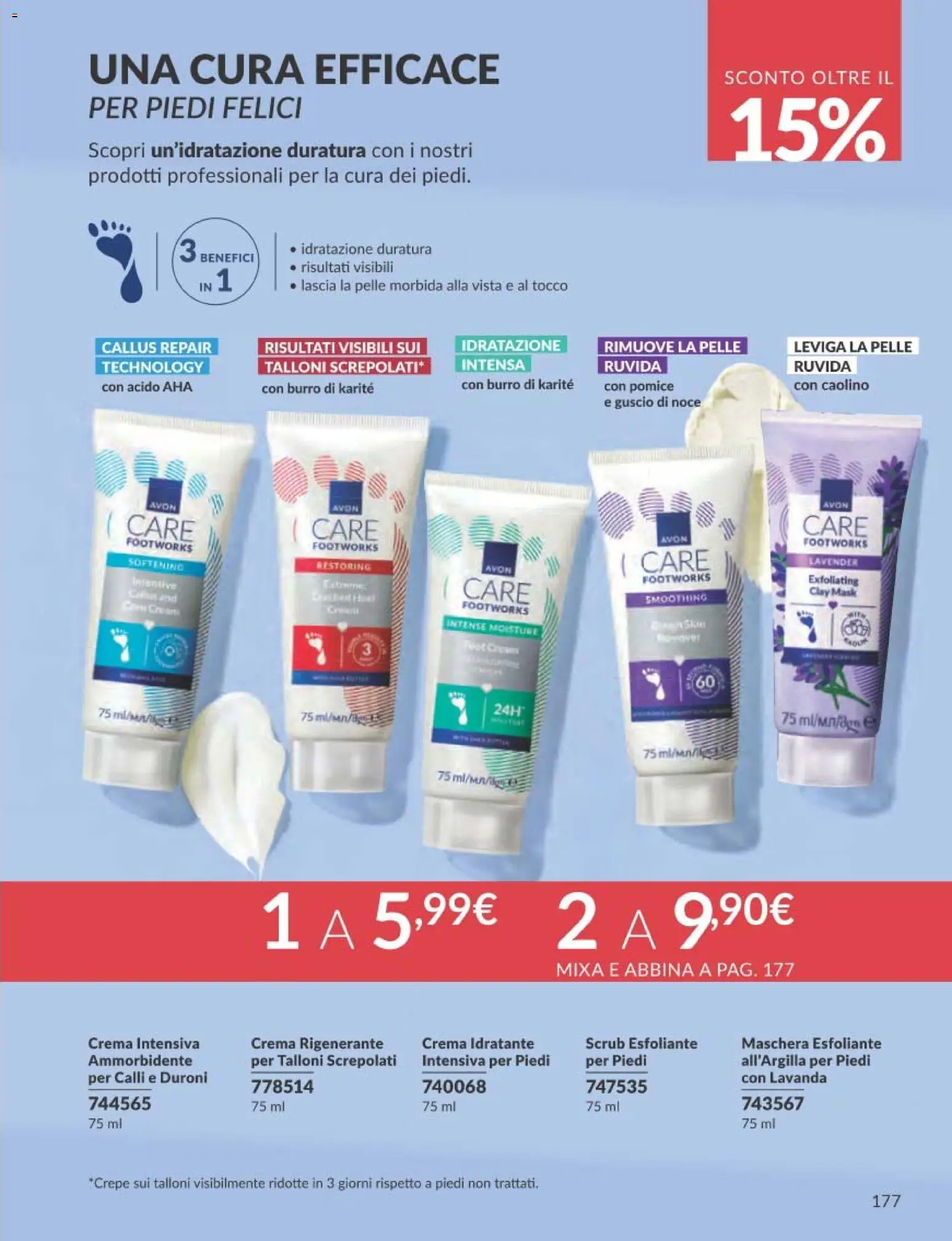 Volantino Avon del 31.12.2025 | Pagina: 177 | Prodotti: Crema, Ammorbidente, Burro, Lavanda