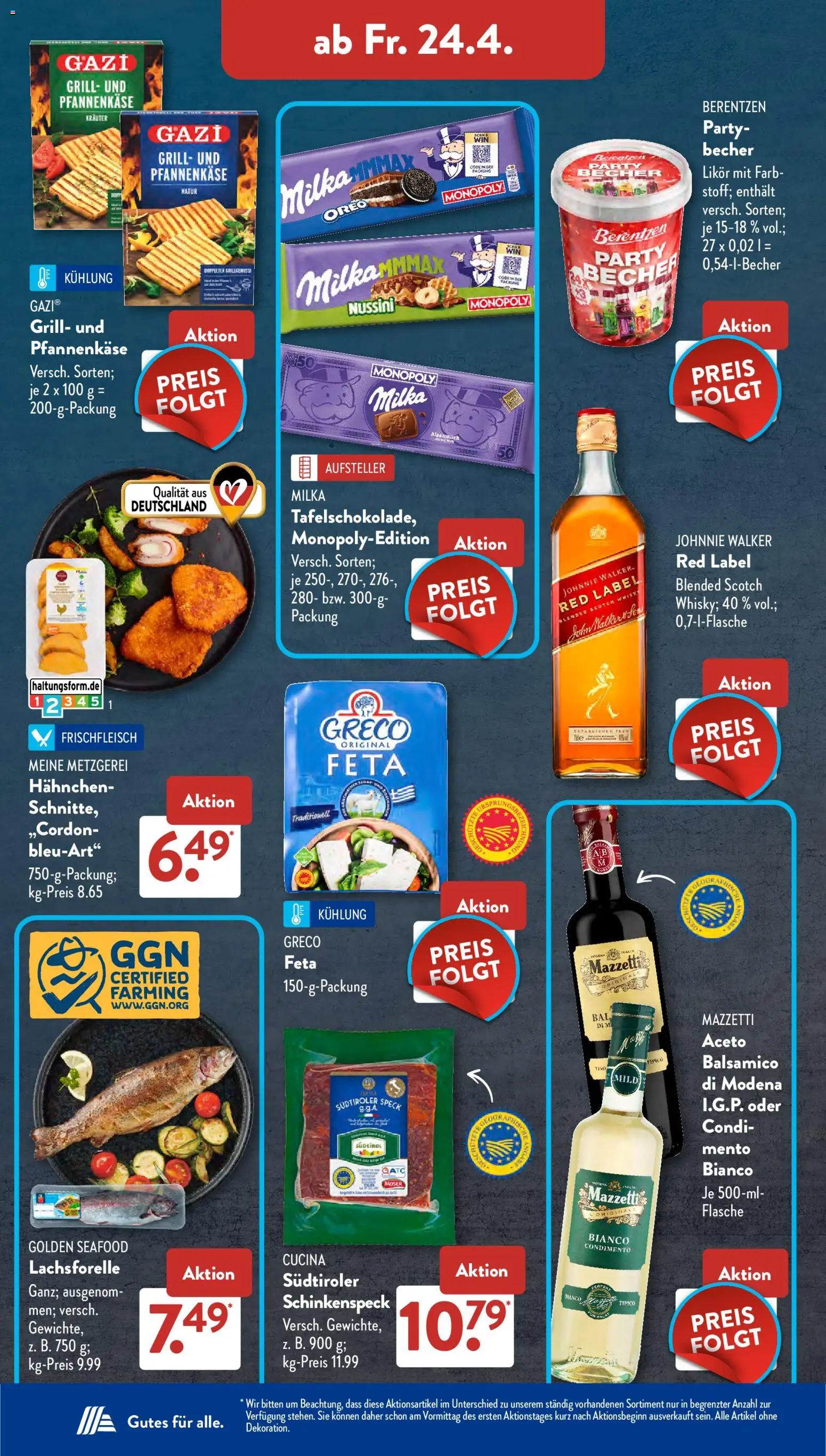 Aldi Süd Prospekt 	 – gültig ab 20.04.2026 | Seite: 16 | Produkte: Feta, Balsamico, Likör, Milka