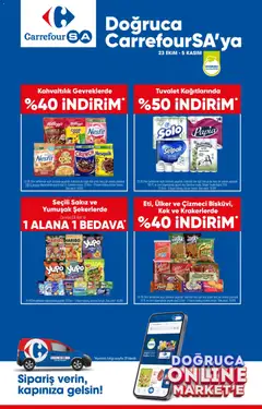 23.10.2025 tarihinden itibaren geçerli olan CarrefourSA kataloğu önizlemesi