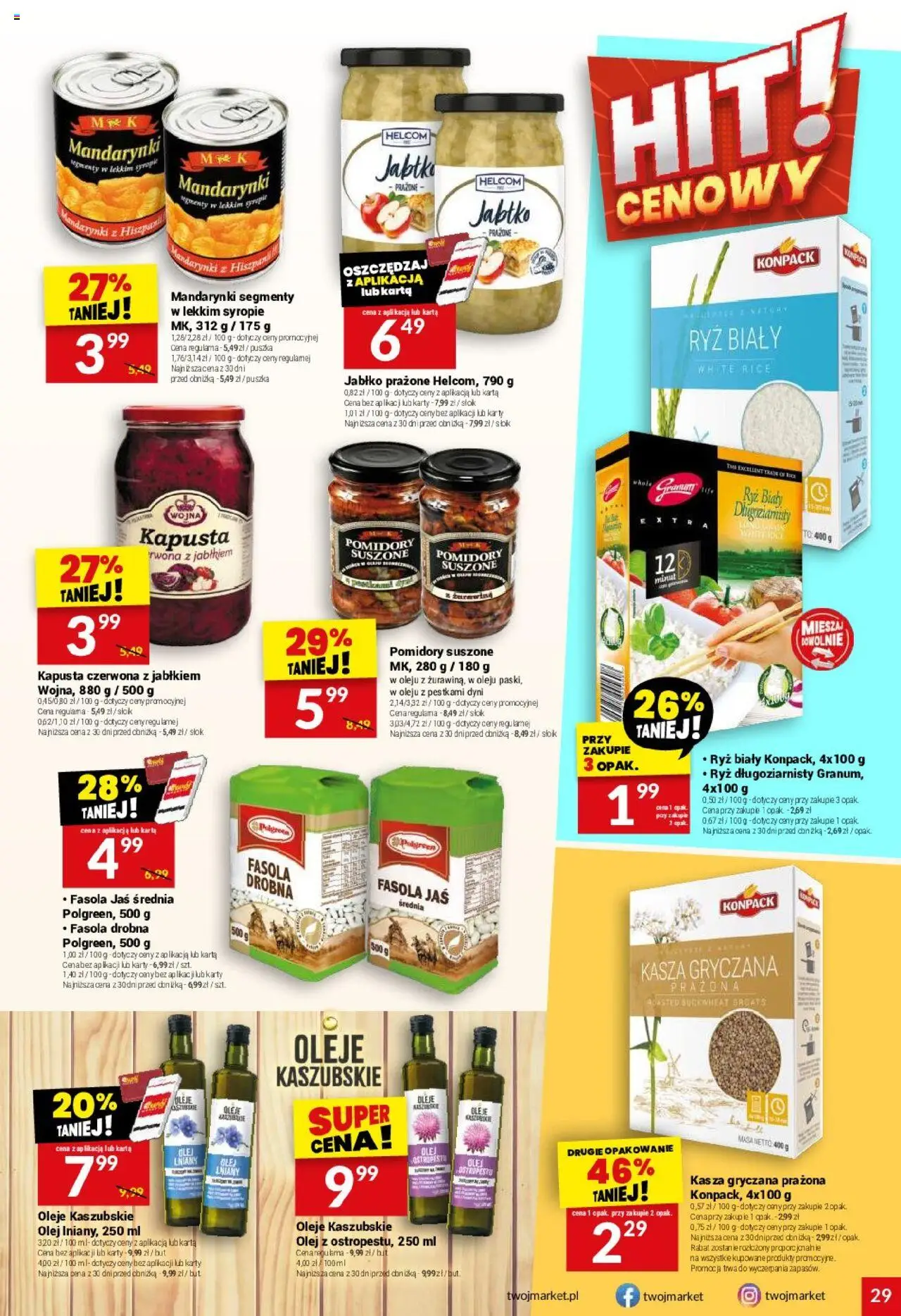 Twój Market Gazetka od 15.10.2025 | Strona: 29 | Produkty: Karta, Pomidory suszone, Pomidory, Ryż