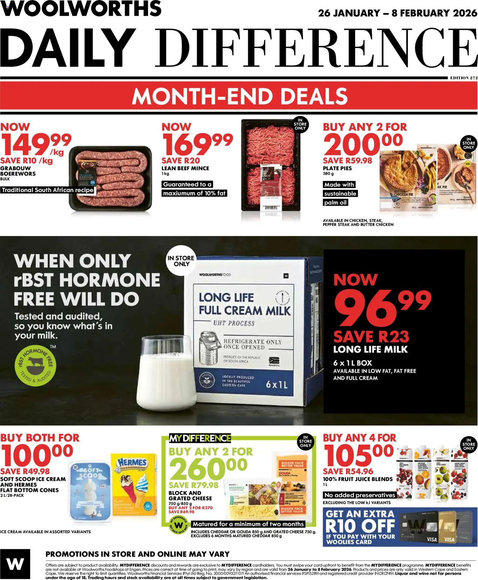 New Woolworths catalogue – valid from 26.01.2026 | Page: 12 | Products: Steak, Butter, Wine, Stock
