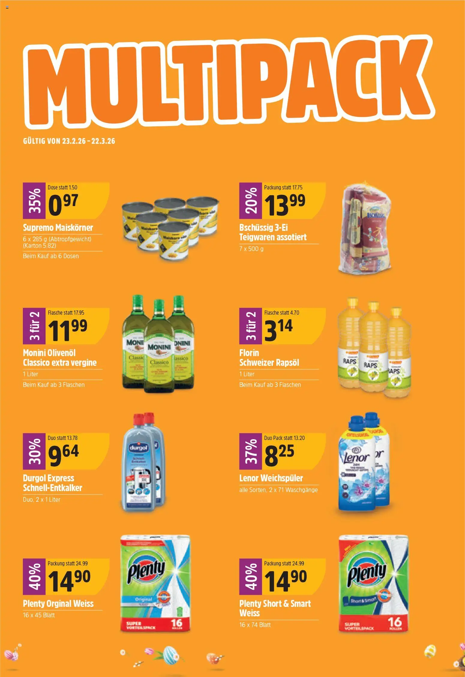 TopCC aktionen – gültig ab 16.03.2026 | Seite: 16 | Produkte: Rapsöl, Weichspüler, Teigwaren