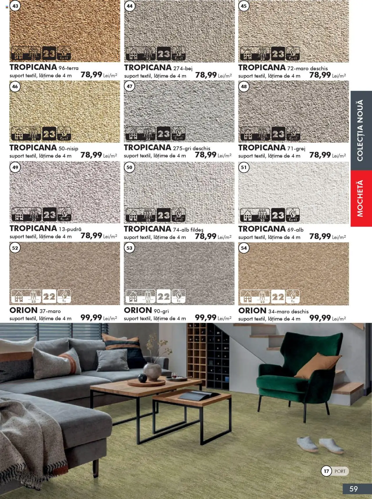 Noul catalog Diego – valabil de la 01.10.2025 | Pagină: 59 | Produse: Mochetă