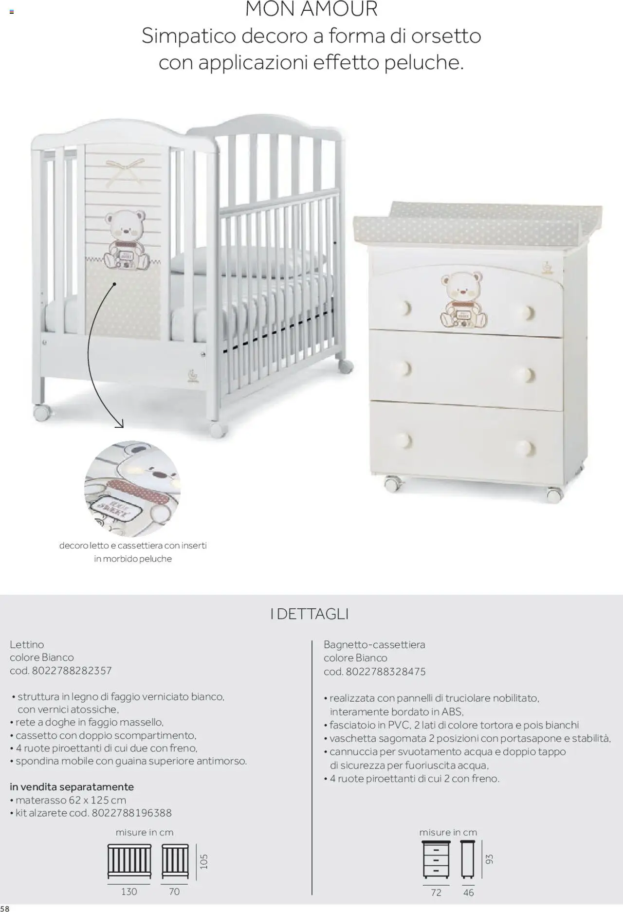 Volantino Prenatal del 01.01.2025 | Pagina: 51 | Prodotti: Peluche, Materasso, Cassettiera, Fasciatoio