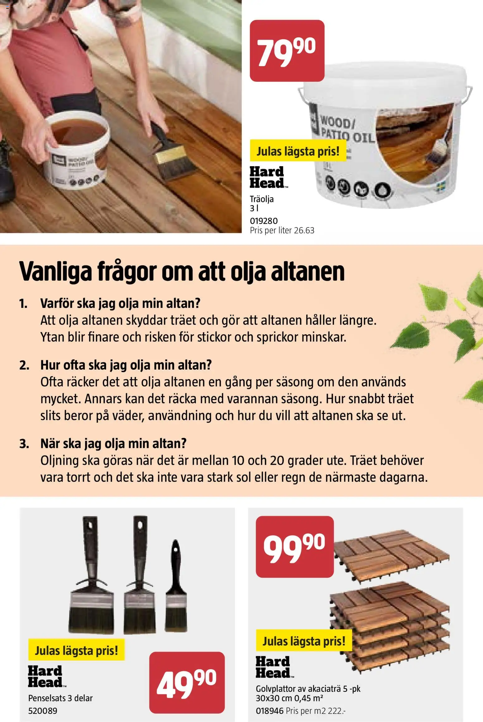 Jula reklamblad aktuell från 26.02.2026 | Sida: 24 | Produkter: Olja, Träolja