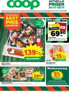 Coop - Knäred - Förhandsvisning av reklamblad från butik Coop aktuell från 24.11.2025