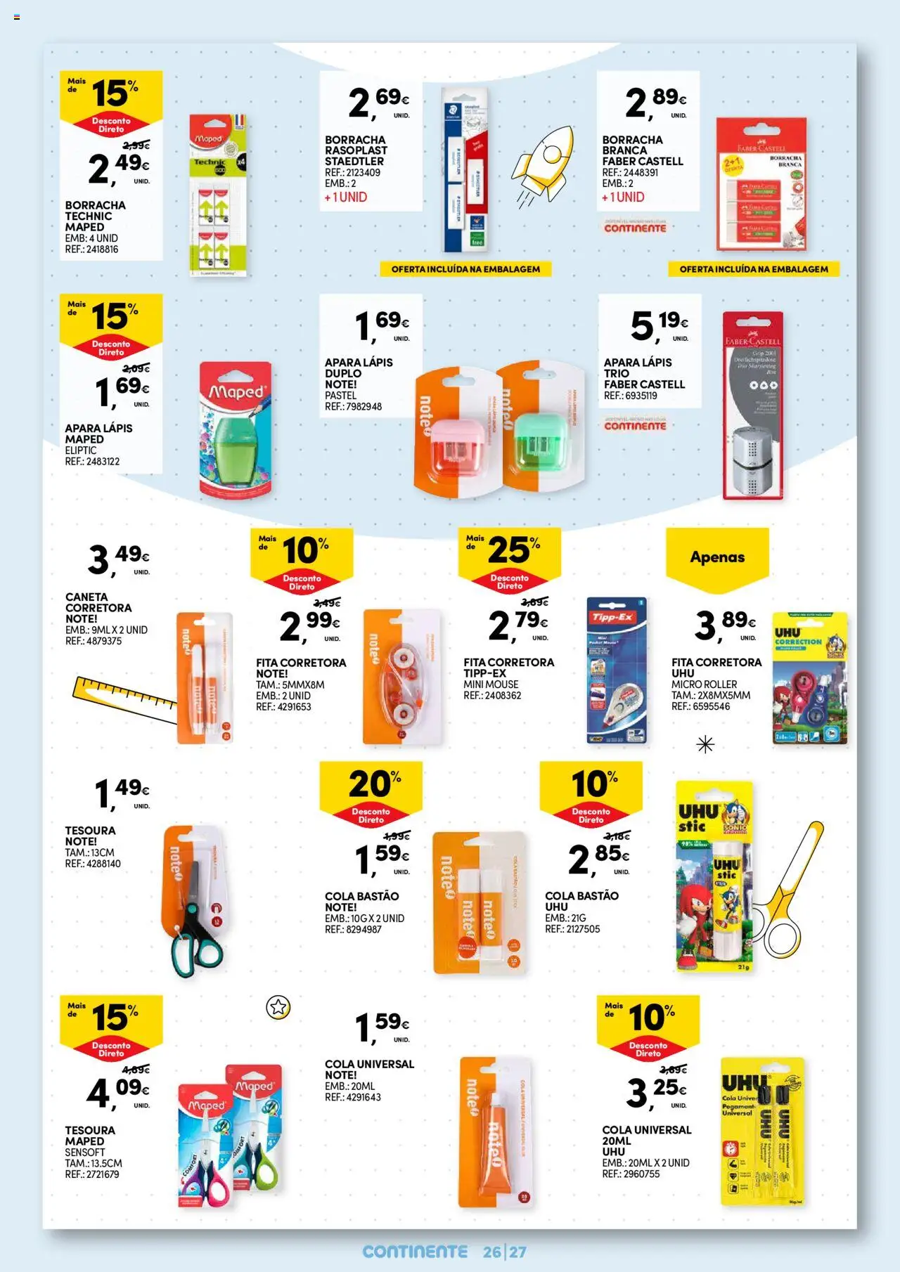 Continente - Regresso às Aulas: Regressamos com tudo │ válido de 12.08.2025 | Página: 27 | Produtos: Mouse
