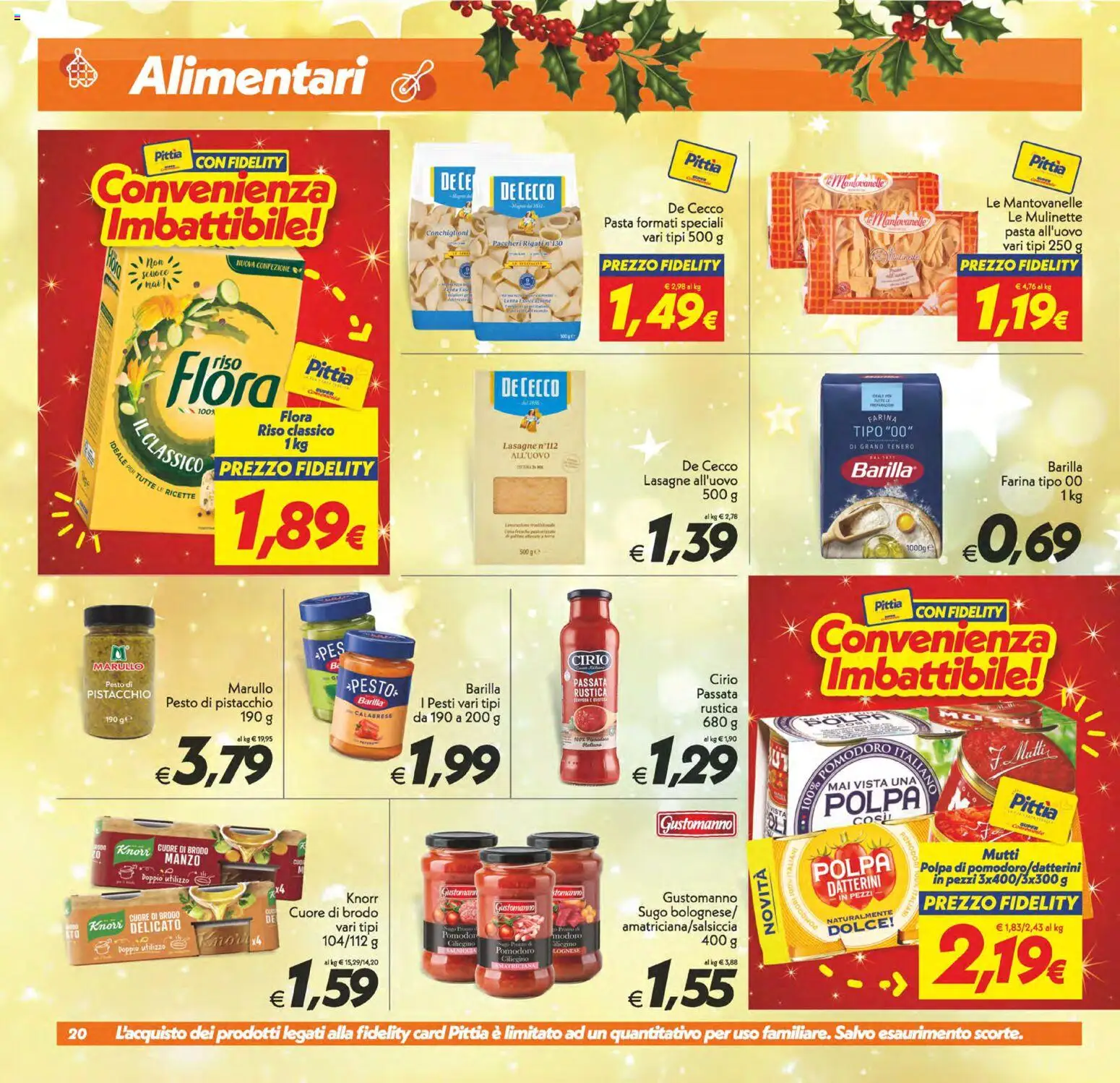 Volantino SuperConveniente del 05.12.2025 | Pagina: 20 | Prodotti: Pomodori, Mutti, Paccheri, Sugo