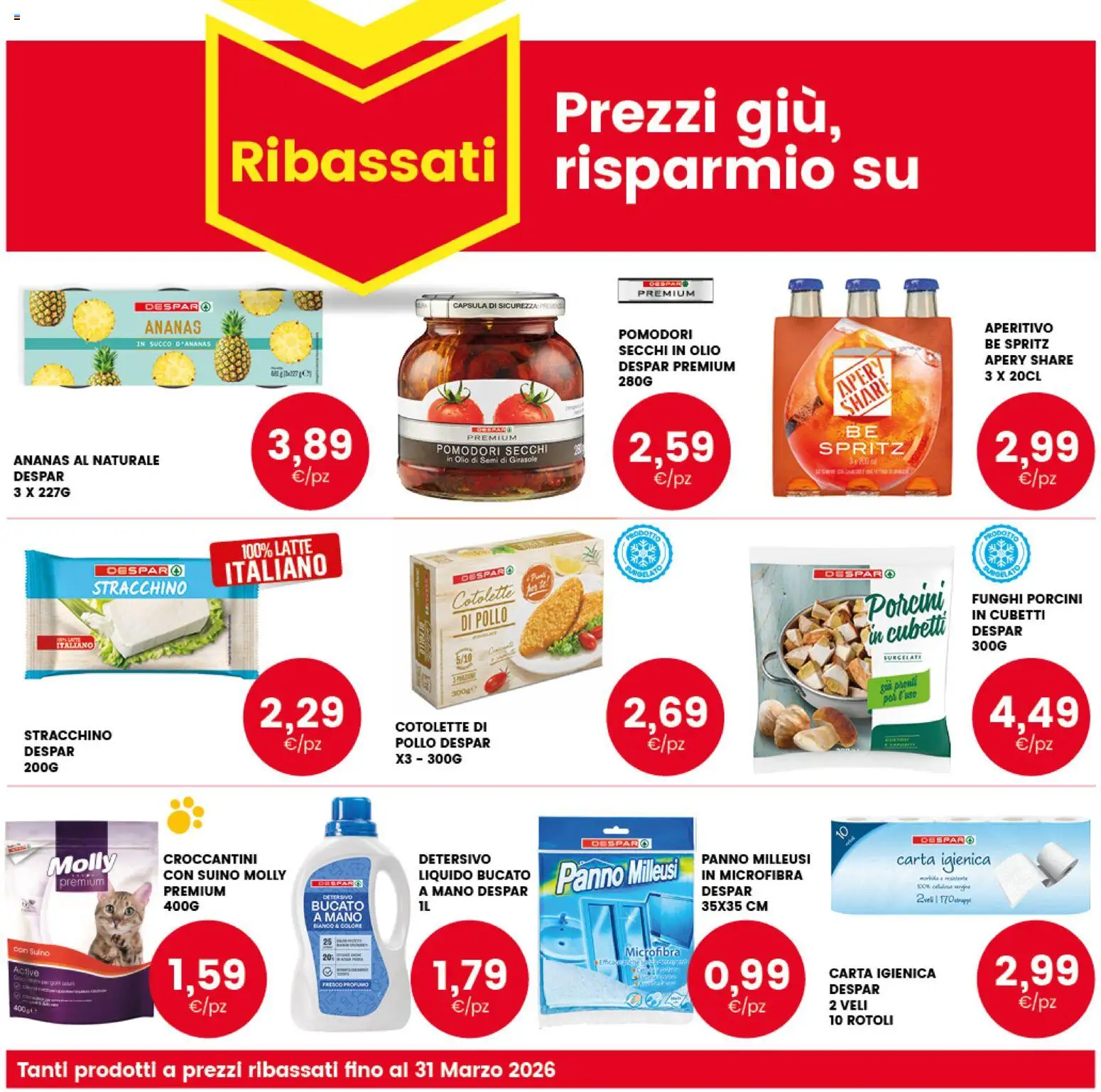 Volantino Interspar del 20.01.2026 | Pagina: 20 | Prodotti: Pollo, Suino, Stracchino, Aperitivo