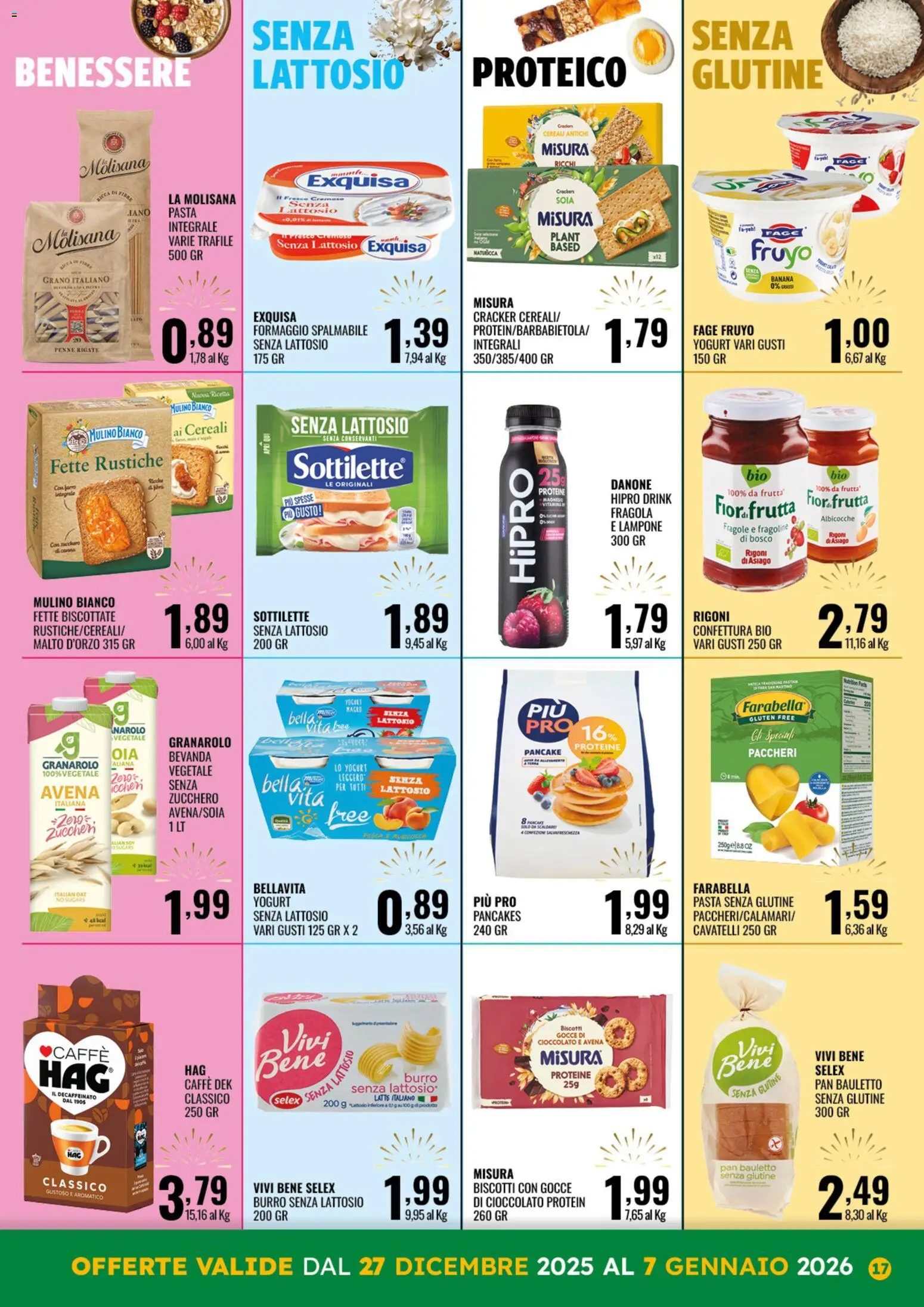 Volantino GECOP del 27.12.2025 | Pagina: 17 | Prodotti: Yogurt, Cereali, Pasta, Lampone