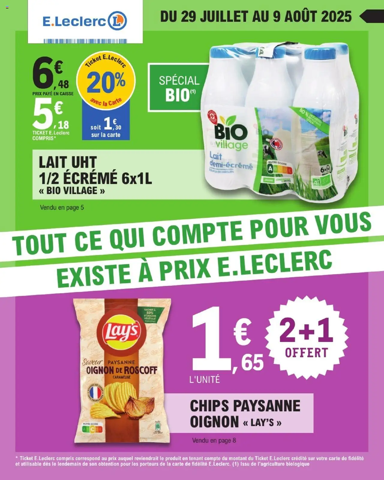  | Page: 1 | Produits: Oignon, Lait, Chips