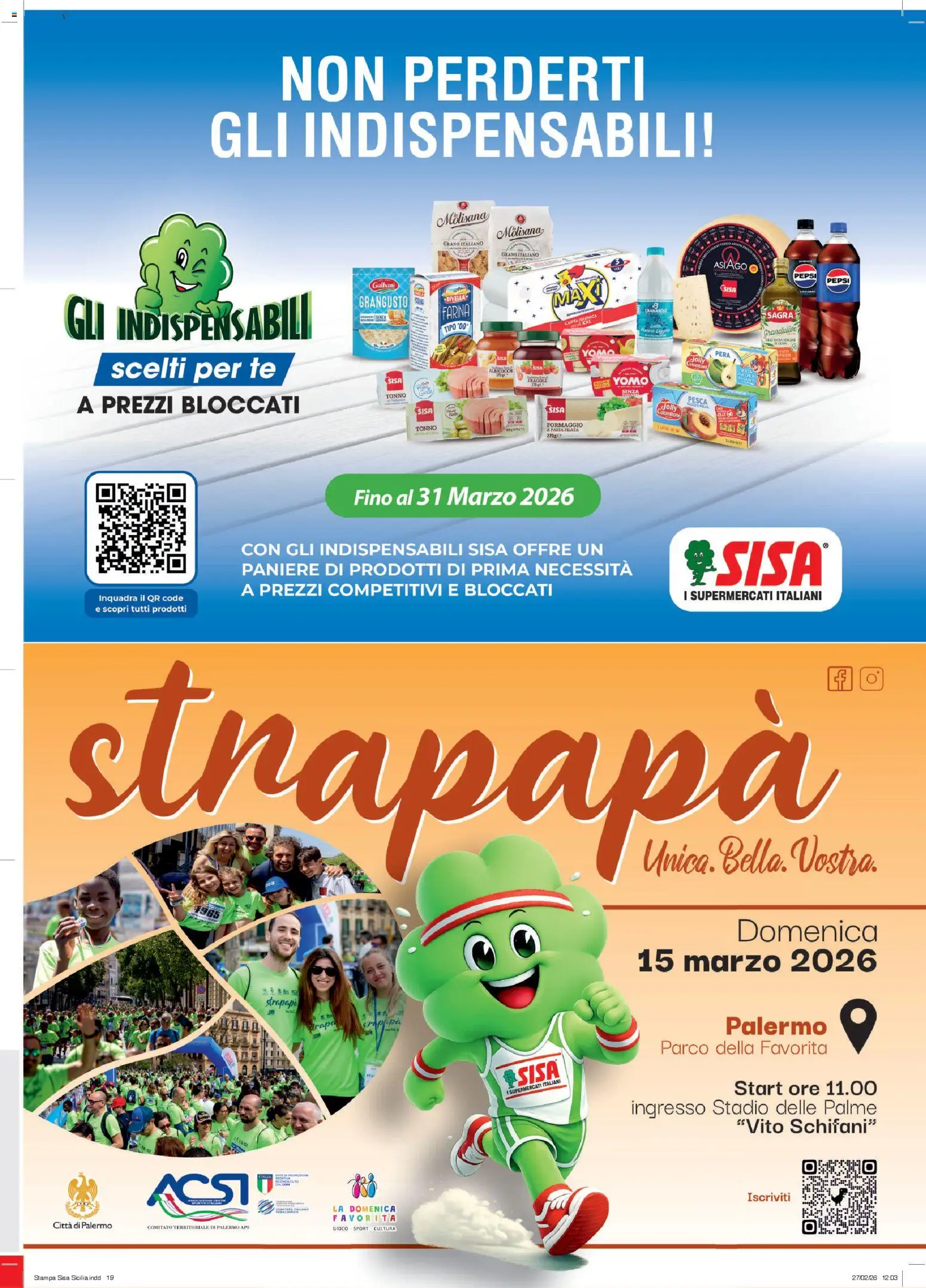 Volantino SISA del 12.03.2026 | Pagina: 19 | Prodotti: Tè, Pasta, Albicocche, Stampa
