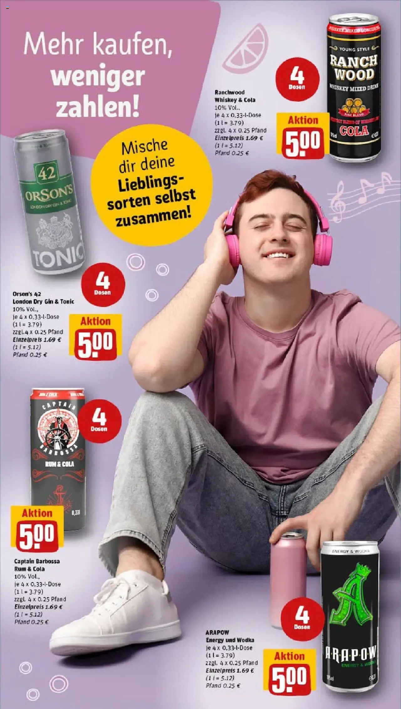 Rewe prospekt Duisburg / Bergheim	 - gültig ab dem 22.06.2025 | Seite: 23 | Produkte: Cola, Rum, Gin, Wodka