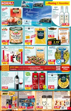 Norma Flugblatt ab 03.11.2025 gültig | Seite: 8 | Produkte: Pasta, Saft, Wein, Äpfel