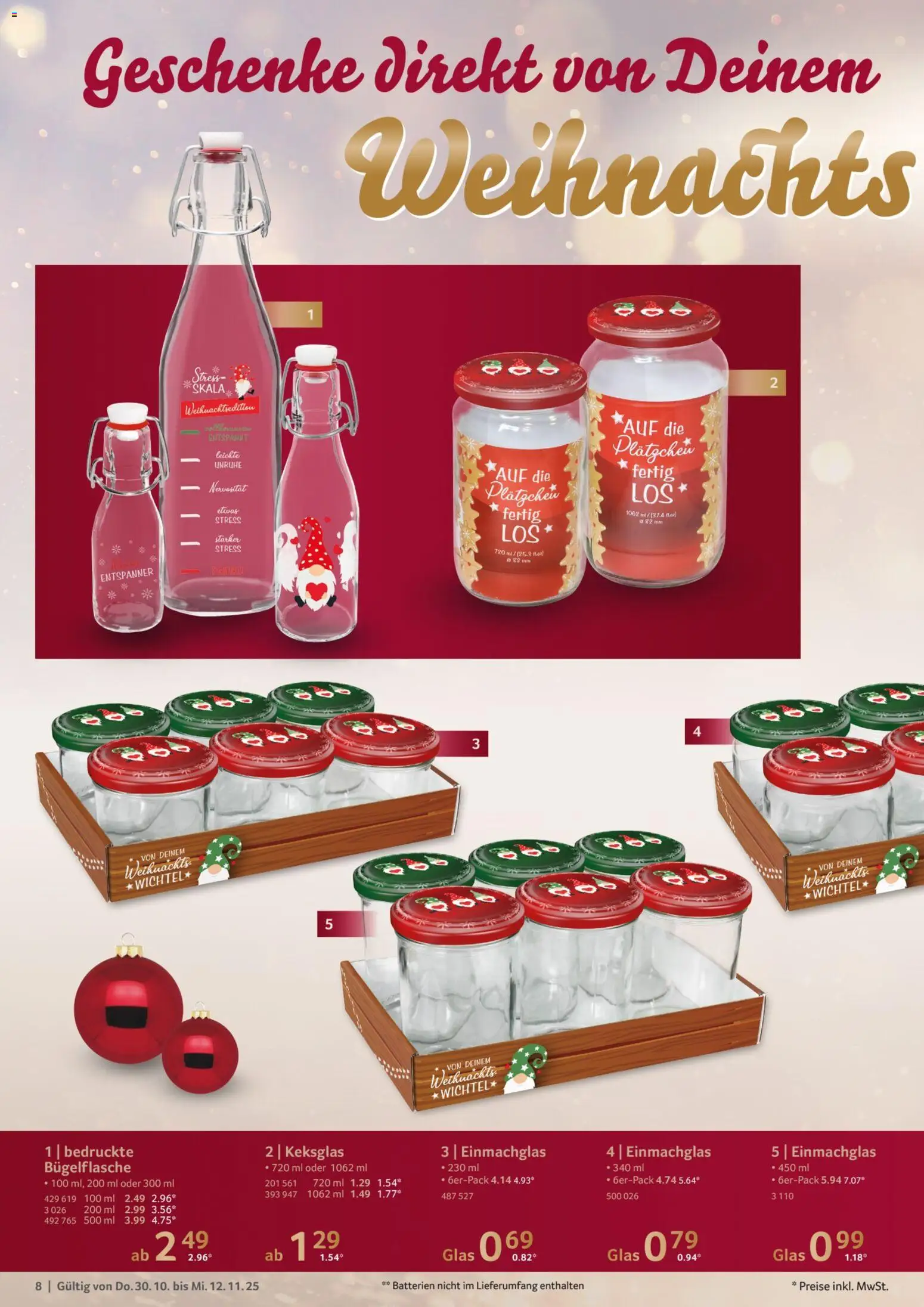 Selgros Weihnachtsdekoration – gültig ab 30.10.2025 | Seite: 8 | Produkte: Batterien