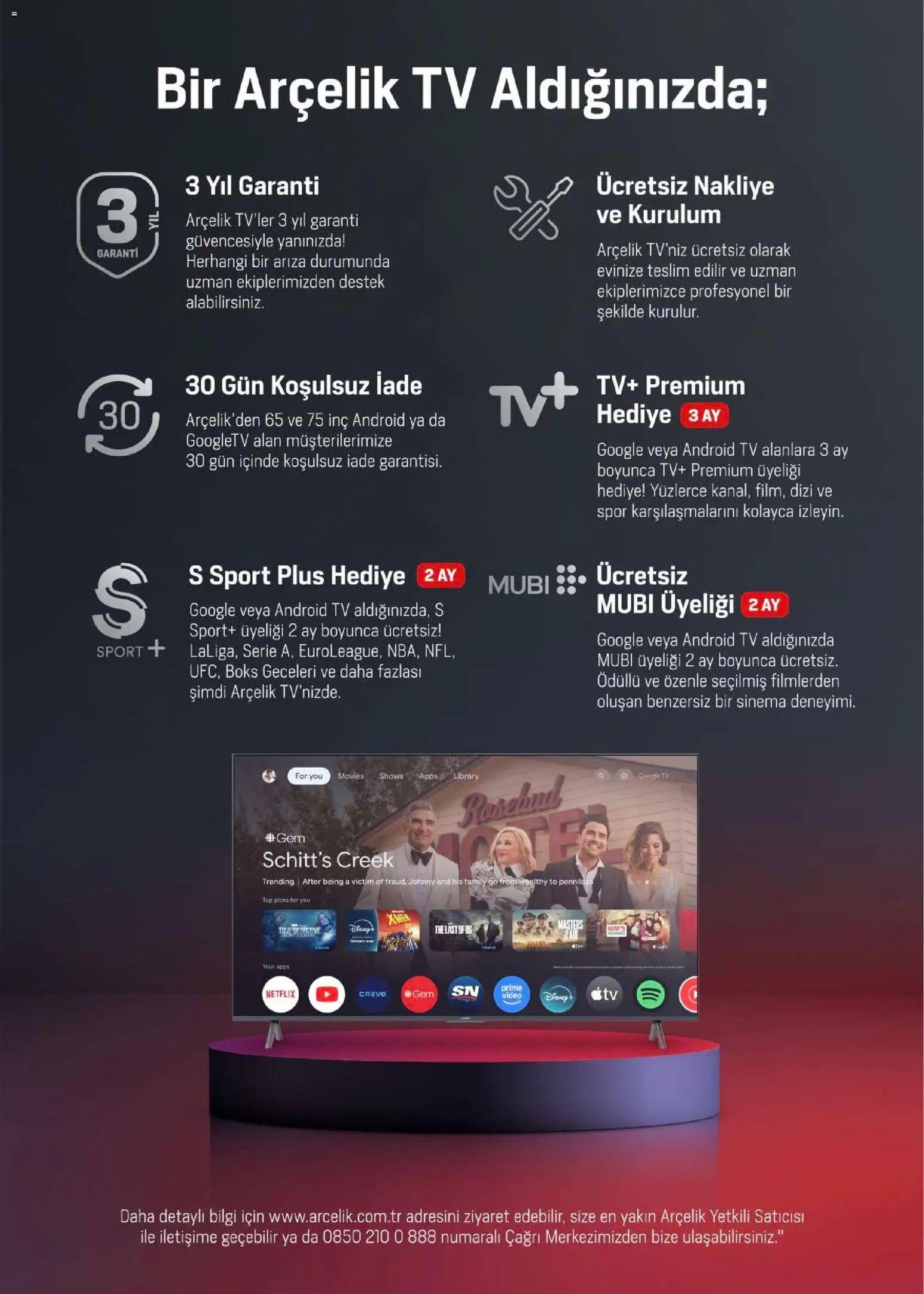 Arçelik Katalog - 01.11.2025 tarihinden itibaren geçerlidir | Sayfa: 80 | Ürünler: TV, Video