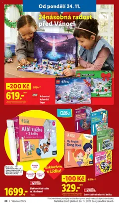 Náhled letáku Lidl leták - Veselé Vánoce od 20.10.2025 | Strana: 20 | Produkty: Kniha, Adventní kalendář, Dinosauři, Tužka