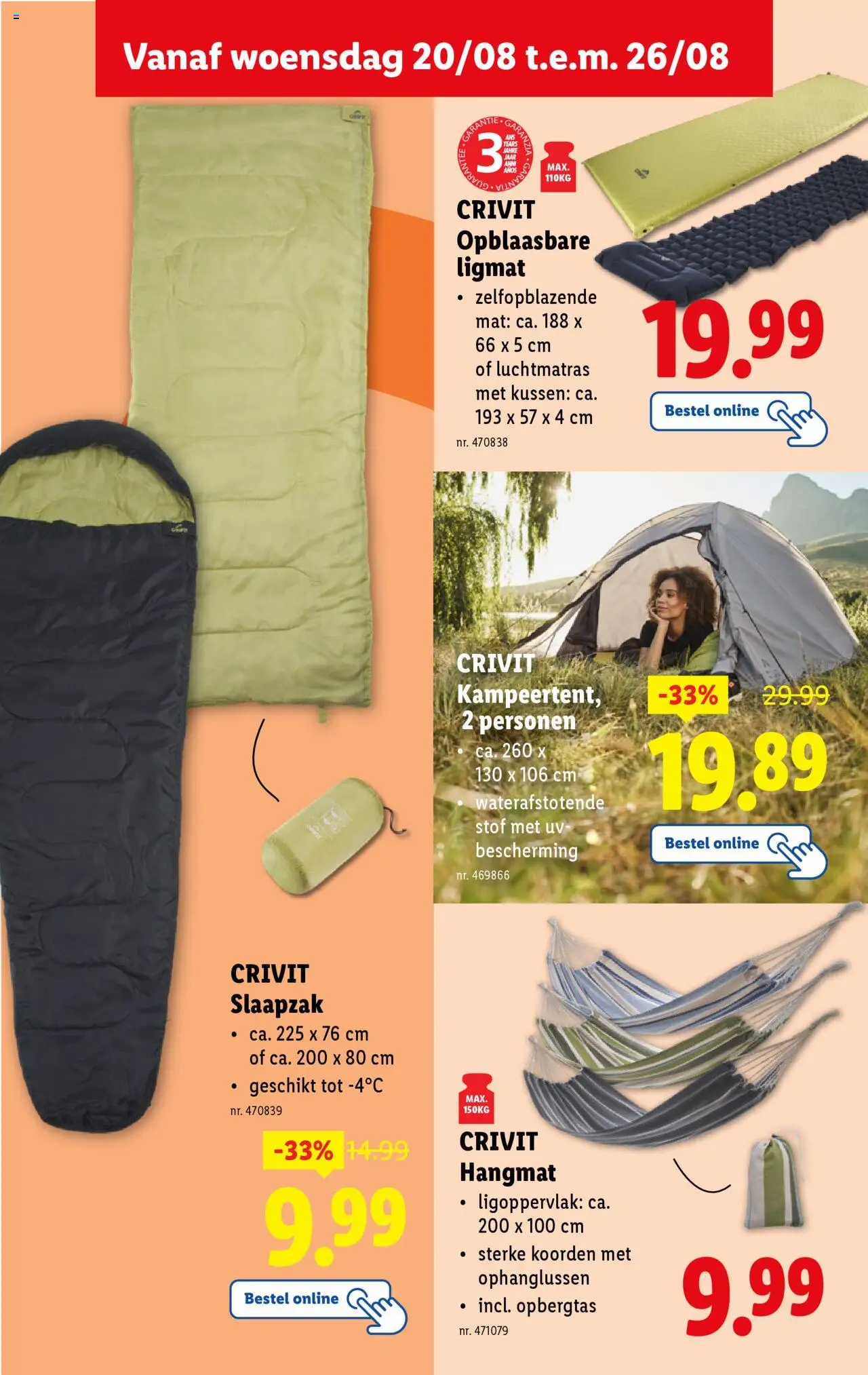  | Pagina: 33 | Producten: Kussen, Tent