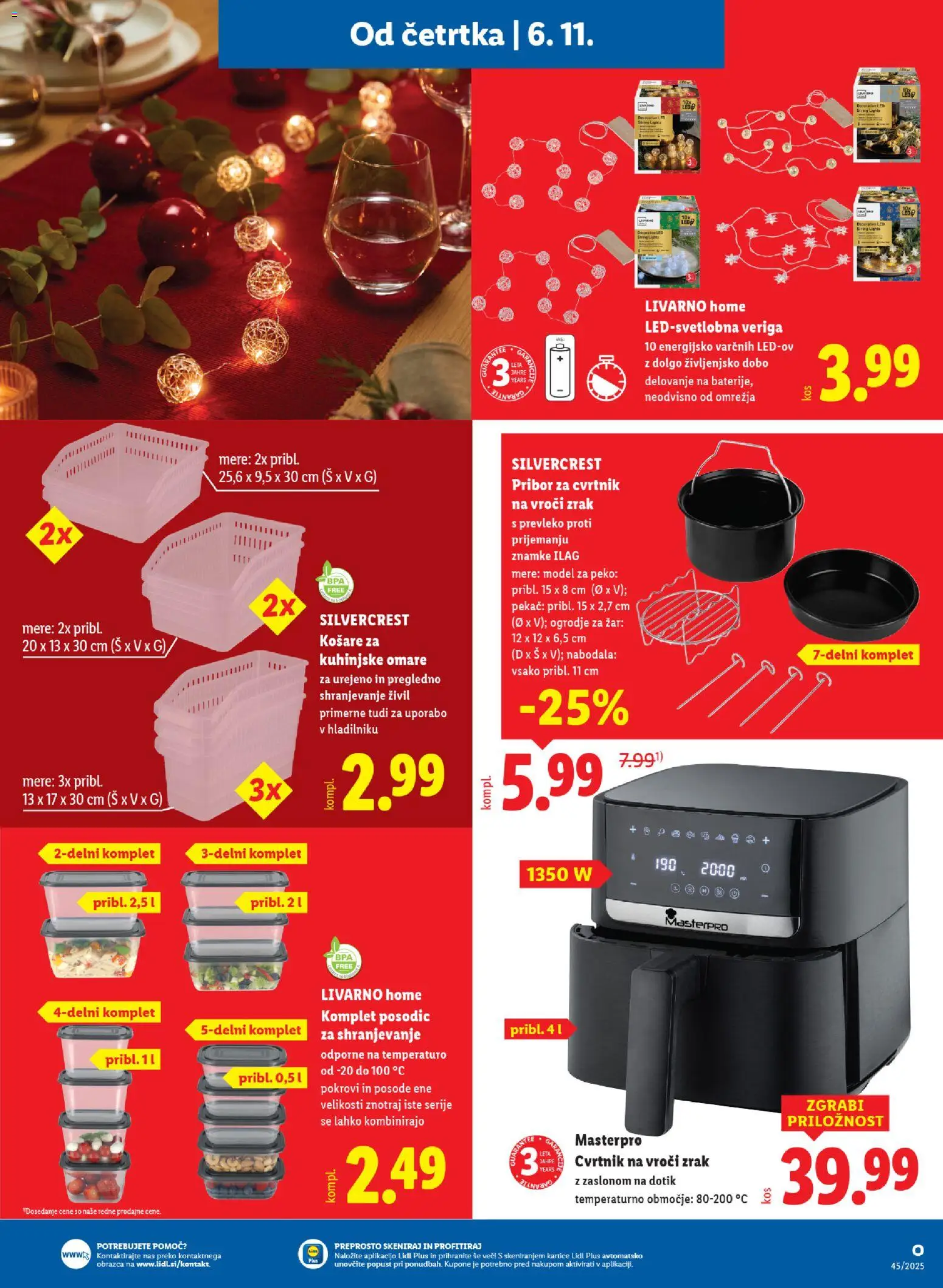 Novi Lidl katalog ponudbe – veljaven od 06.11.2025 | Stran: 35 | Izdelki: Pribor, Zar, Nabodala
