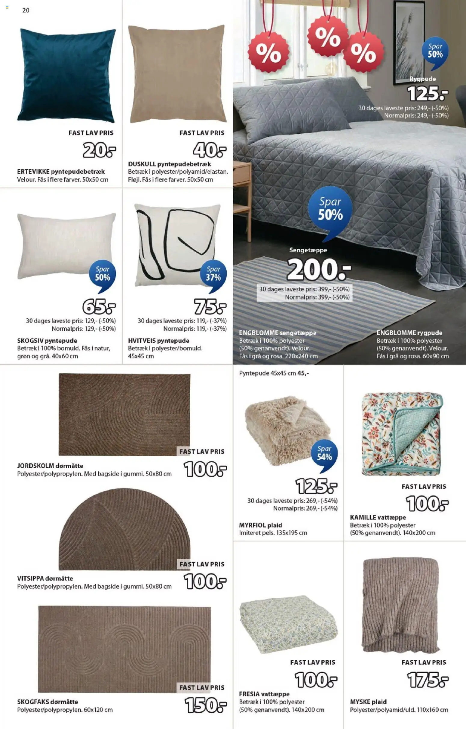 JYSK tilbudsavis – gyldig fra 31.12.2025 | Side: 20 | Produkter: Dørmåtte