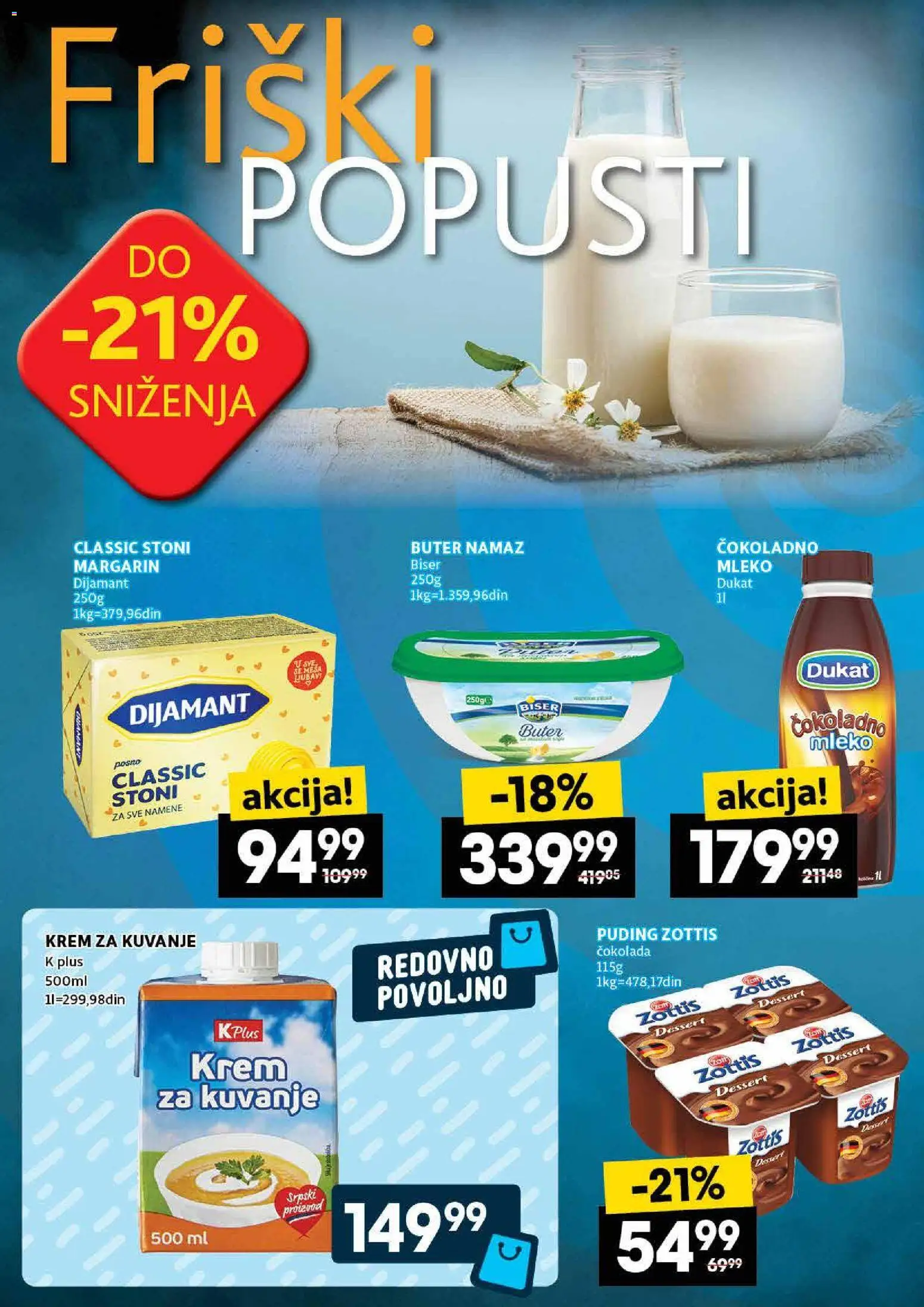 Idea katalog - važi od 23.10.2025 | Strana: 10 | Proizvode: Puding, Margarin, Mleko, Čokolada
