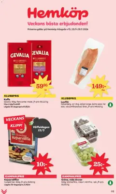 Hemköp erbjudanden - Förhandsvisning av reklamblad från butik Hemköp aktuell från 23.03.2026