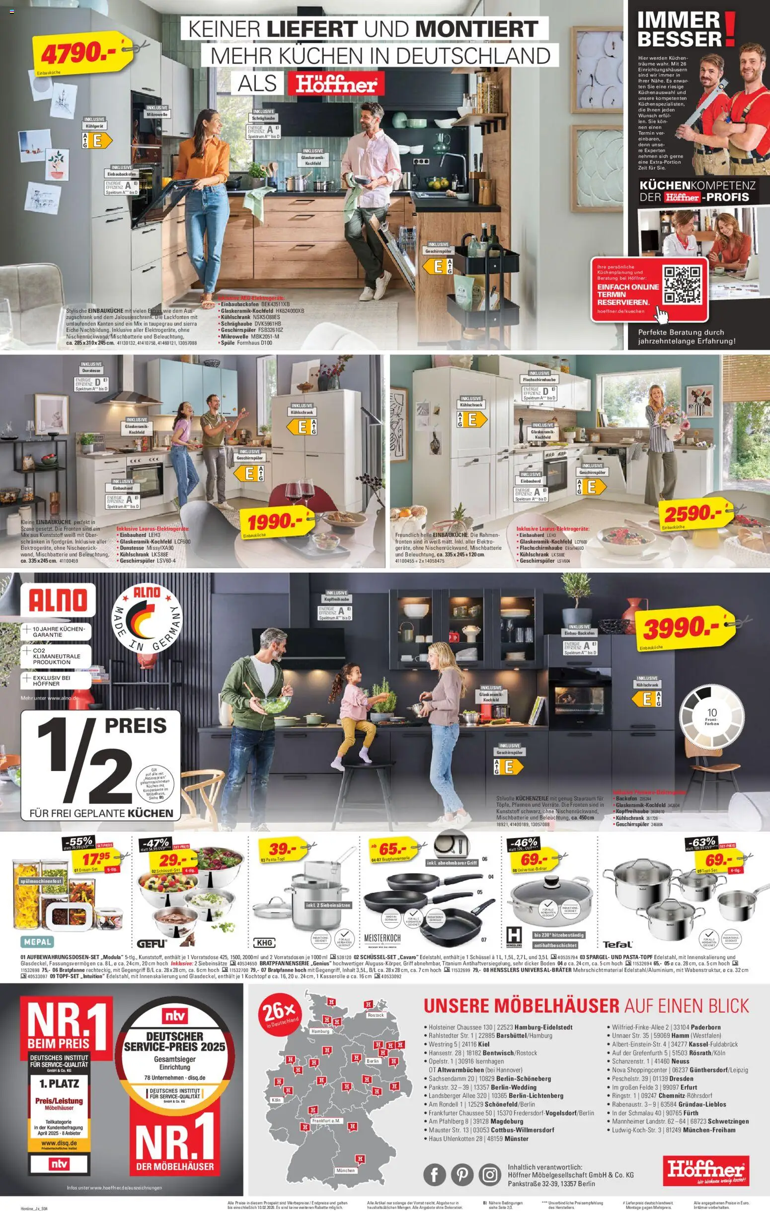 Höffner Prospekt 	 – gültig ab 28.01.2026 | Seite: 4 | Produkte: AEG, Küchenzeile, Spargel, Kuchen