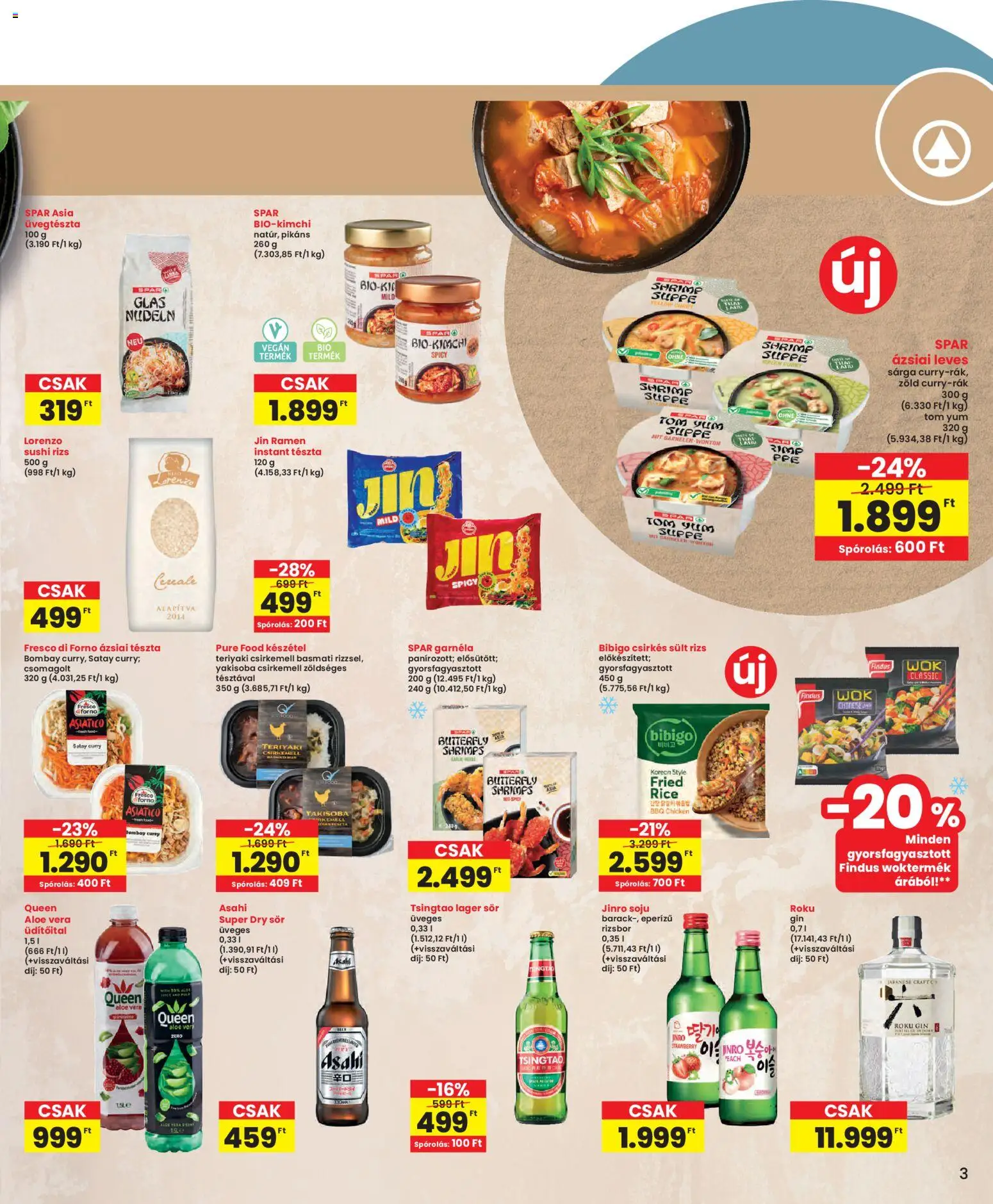 Interspar akciós ujság - amely érvényes a következő dátumtól: 22.01.2026 | Oldal: 3 | Termékek: Sushi rizs, Rizs, Vegán, Készétel