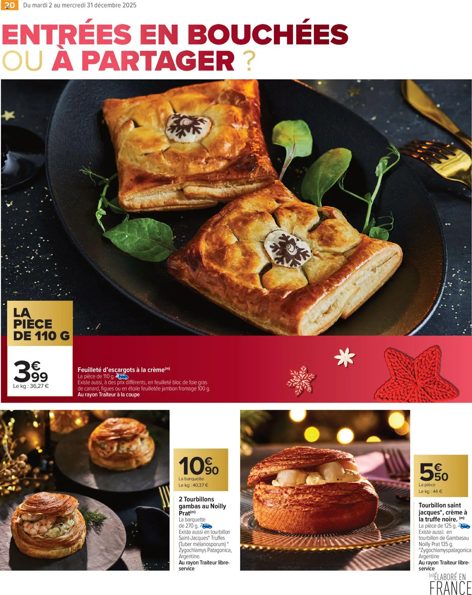 {H1} | Page: 20 | Produits: Bloc de foie gras, Fromage, Jambon, Crème