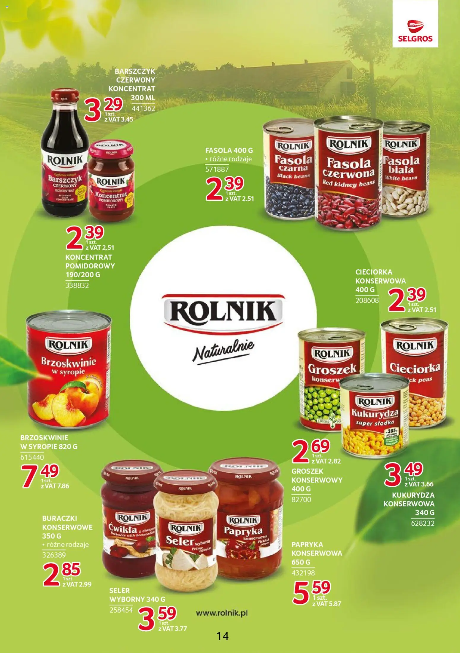 Selgros cash&carry Gazetka - Markowe produkty od 20.11.2025 | Strona: 14 | Produkty: Groszek, Koncentrat pomidorowy, Kukurydza, Papryka