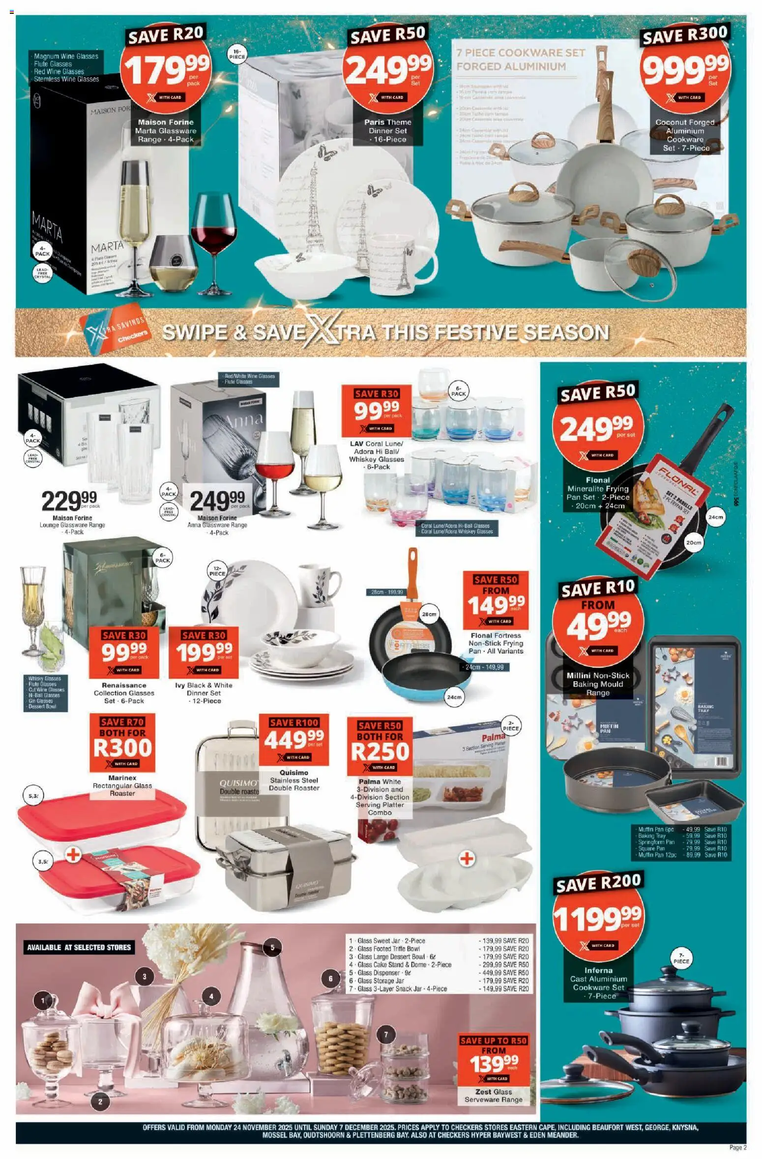 New Checkers catalogue – valid from 24.11.2025 | Page: 14 | Products: Cake, PC, Cookware, Whiskey