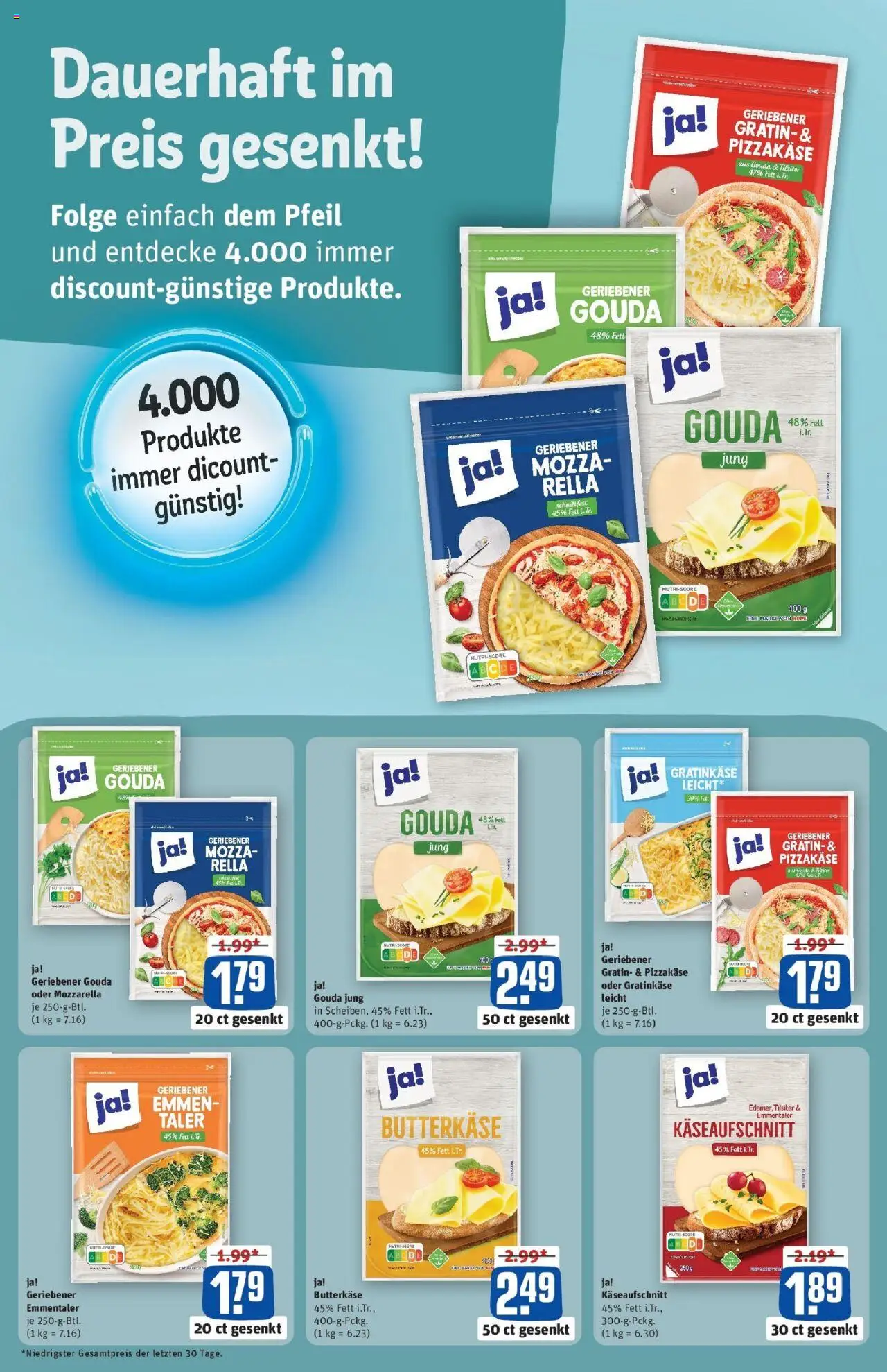 Rewe prospekt Bielefeld	 – gültig ab 19.10.2025 | Seite: 2 | Produkte: Butter, Mozzarella, Gouda