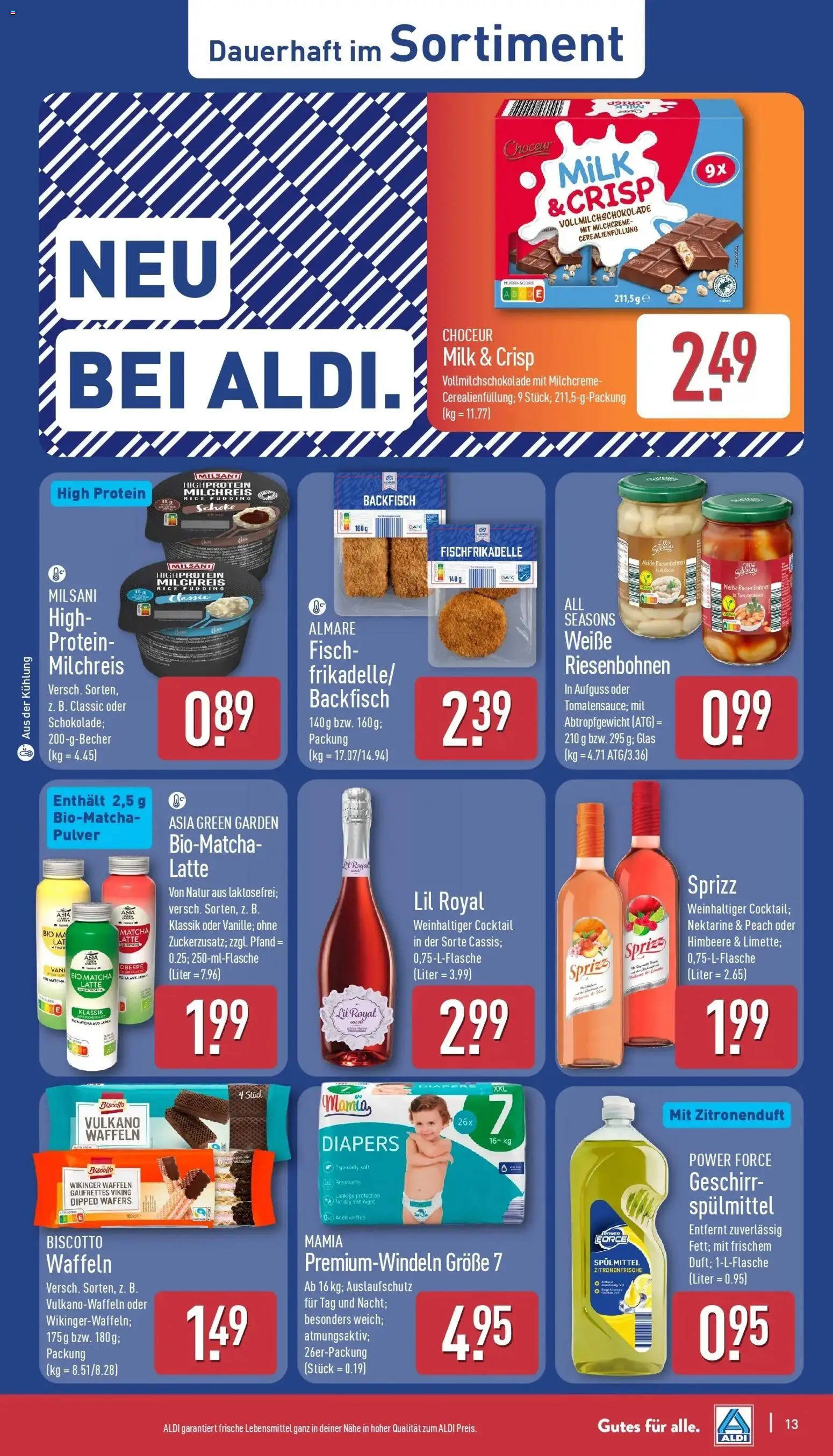 Aldi - ALDI Nord: Wochenangebote – gültig ab 05.04.2026 | Seite: 14 | Produkte: Waffeln, Fisch, Nektarine, Himbeere