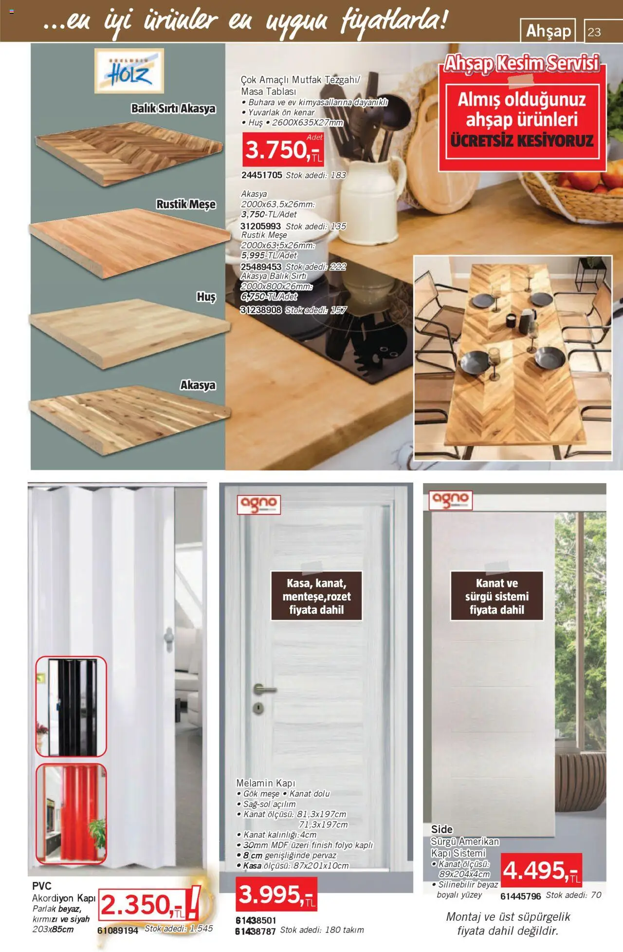Bauhaus Katalog - 02.08.2025 tarihinden itibaren geçerlidir | Sayfa: 23 | Ürünler: Masa, Balık, Kasa