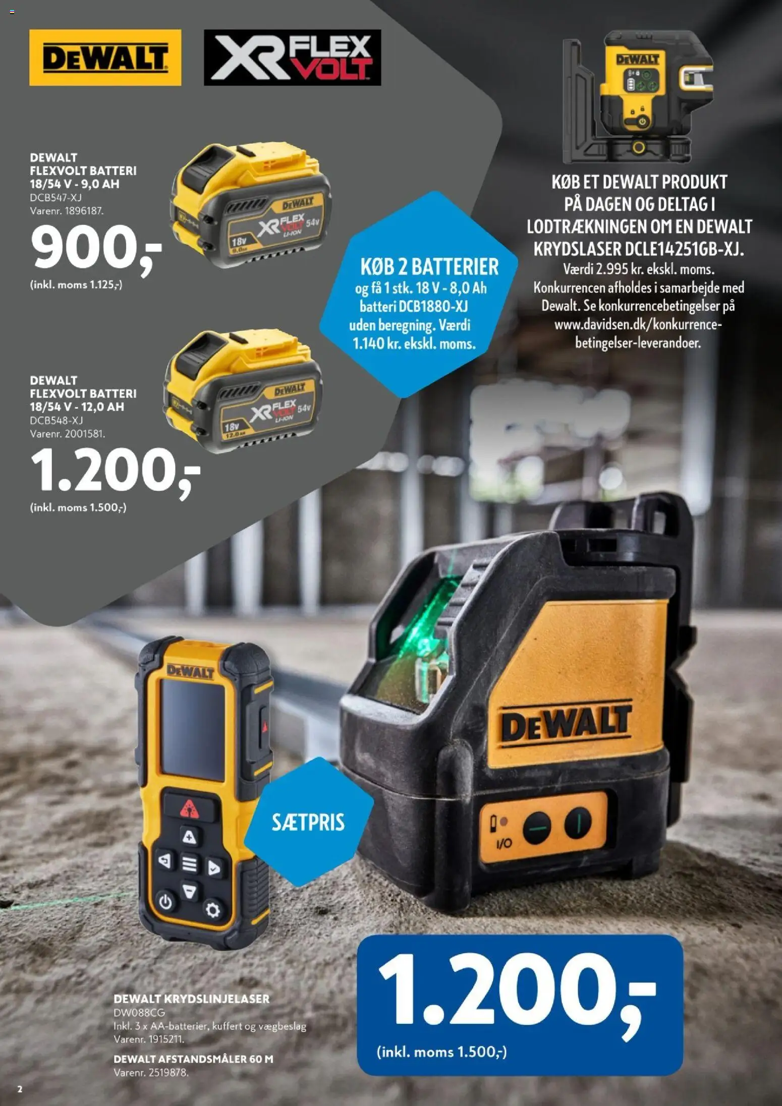 Davidsen tilbudsavis – gyldig fra 21.04.2026 | Side: 2 | Produkter: Batterier, Kuffert, Batteri