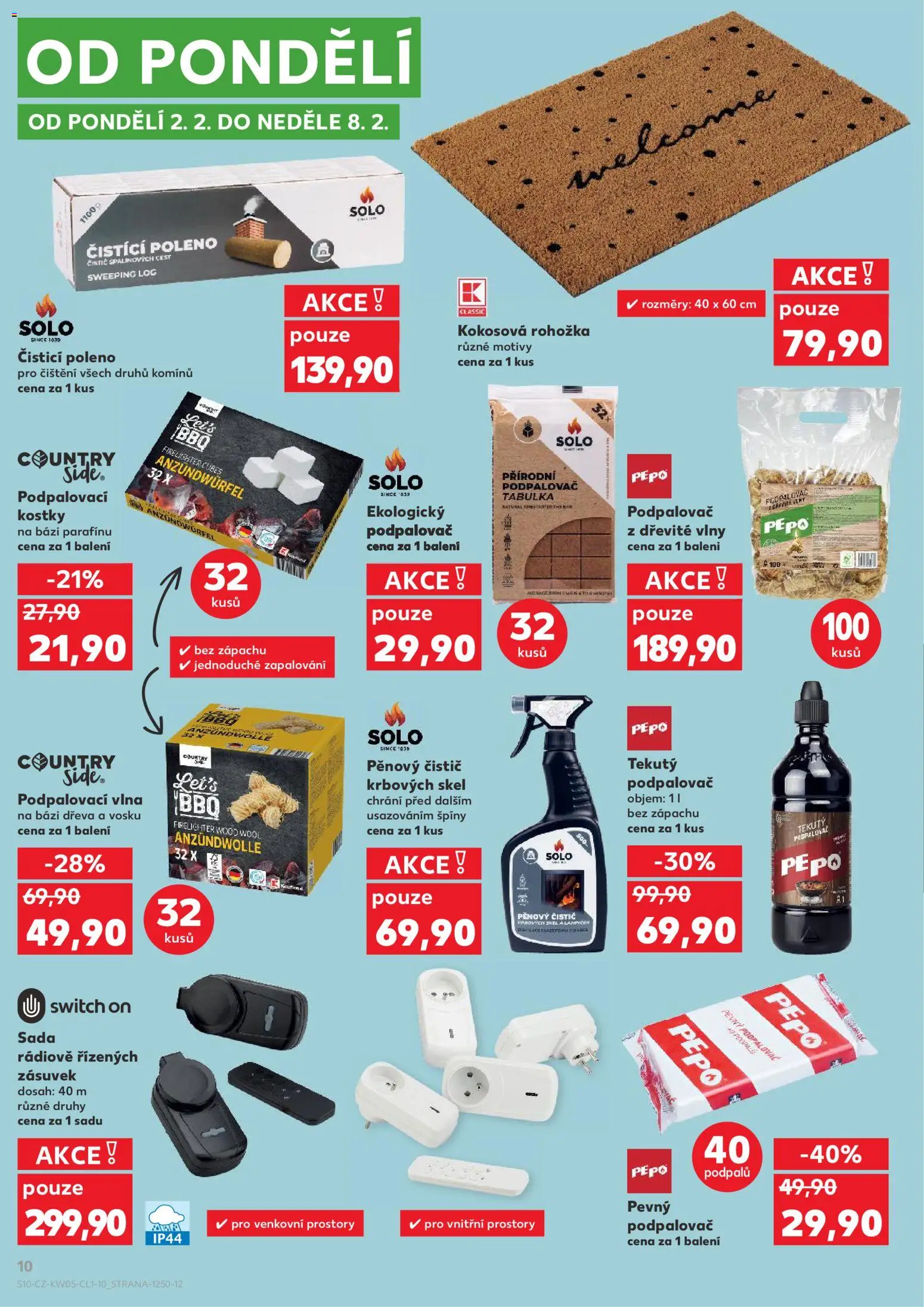 Kaufland leták - Plzeň Bory od 28.01.2026 | Strana: 10 | Produkty: Switch On, Pepo, Kostky, Rohožka