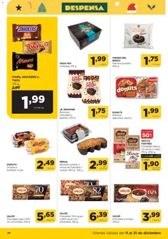 Vista previa Alimerka folleto Castilla y León válido desde el 11.12.2025 | Página: 22 | Productos: Leche, Chocolate, Donuts, Φρυγανιές σικάλεως