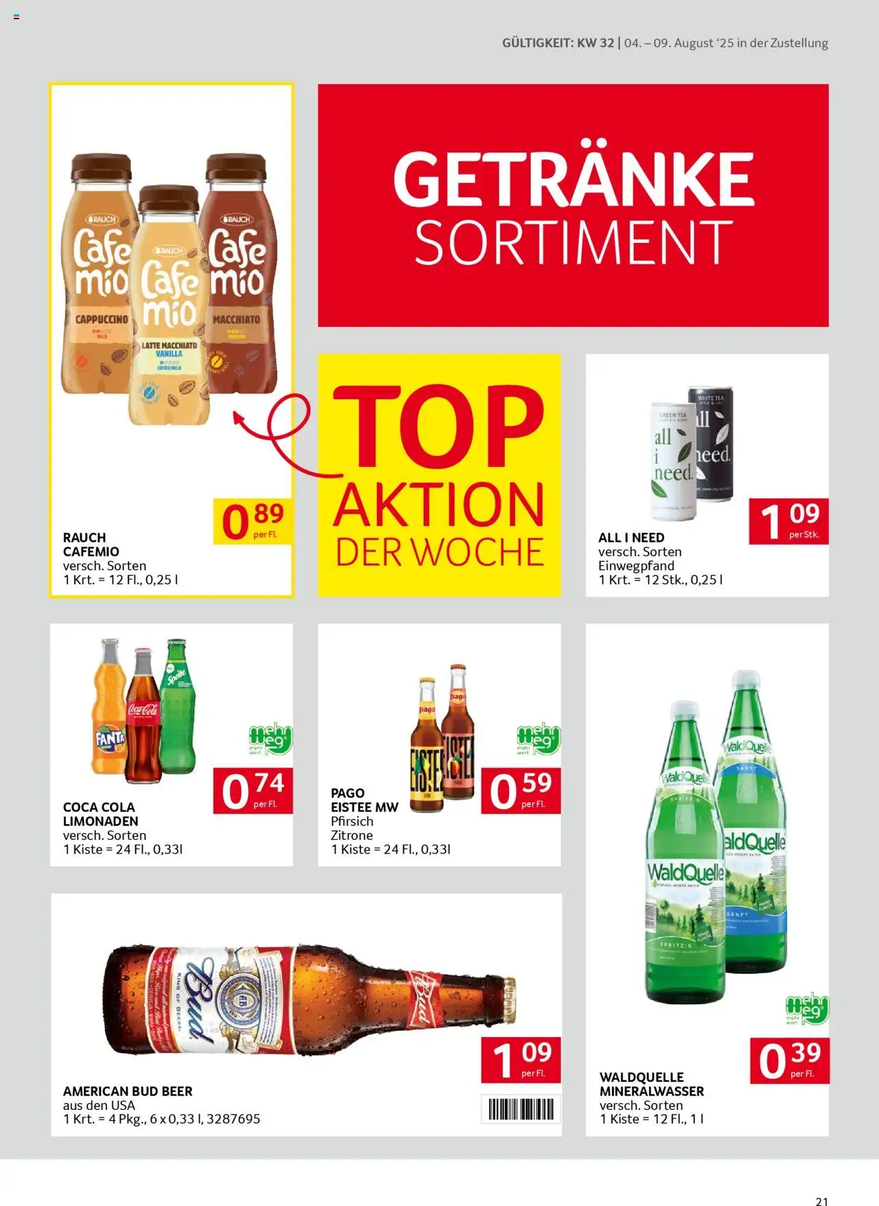 Transgourmet Zustellaktion gültig ab 03.08.2025 | Seite: 21 | Produkte: Zitrone, Pfirsich