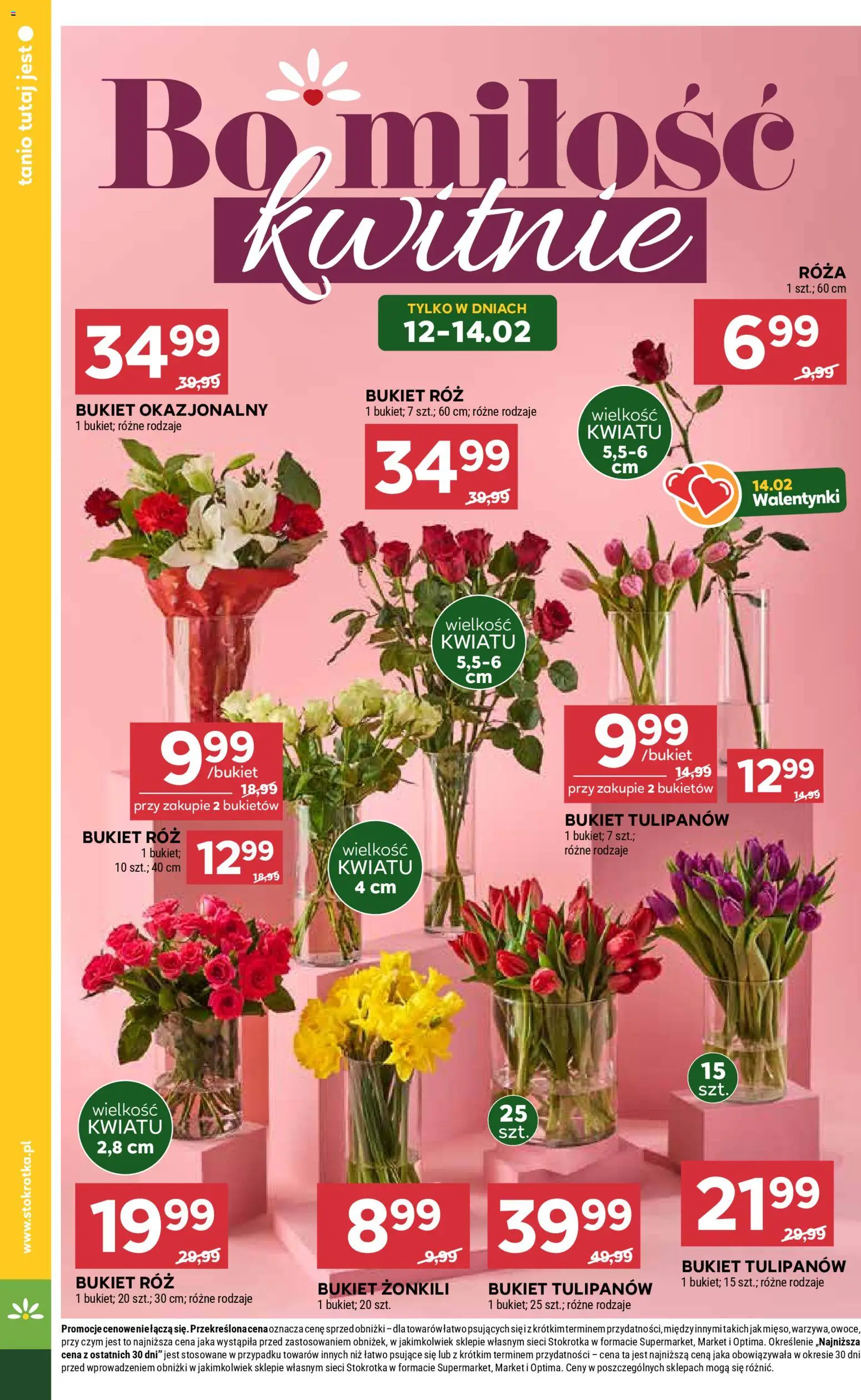 Stokrotka Gazetka od 12.02.2026 | Strona: 8 | Produkty: Stokrotka, Róż, Owoce
