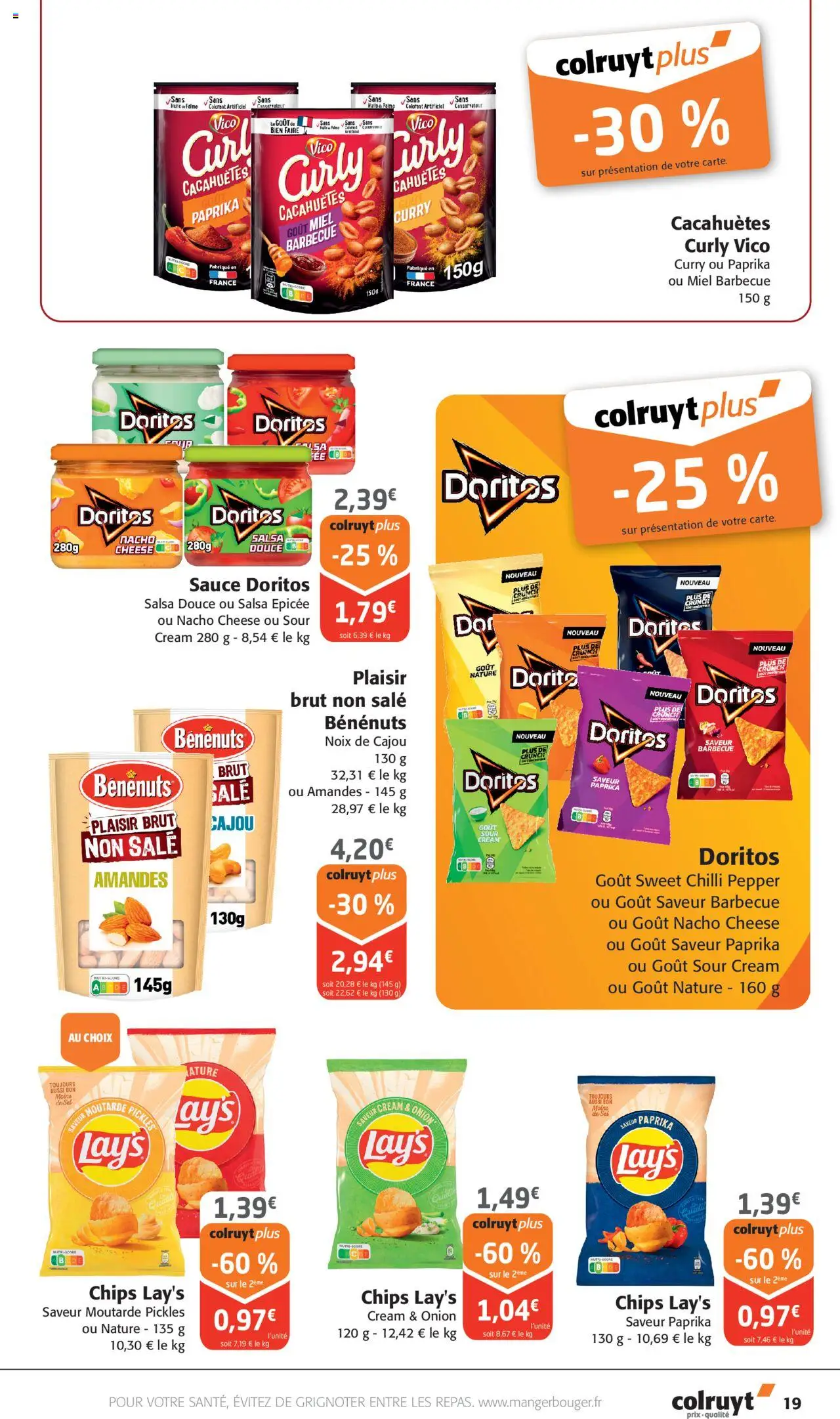 | Page: 19 | Produits: Noix de cajou, Barbecue, Curry, Noix