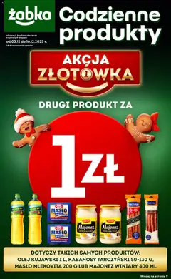Pogląd oferty "Żabka Gazetka - Codzienne produkty" - ważna od 03.12.2025