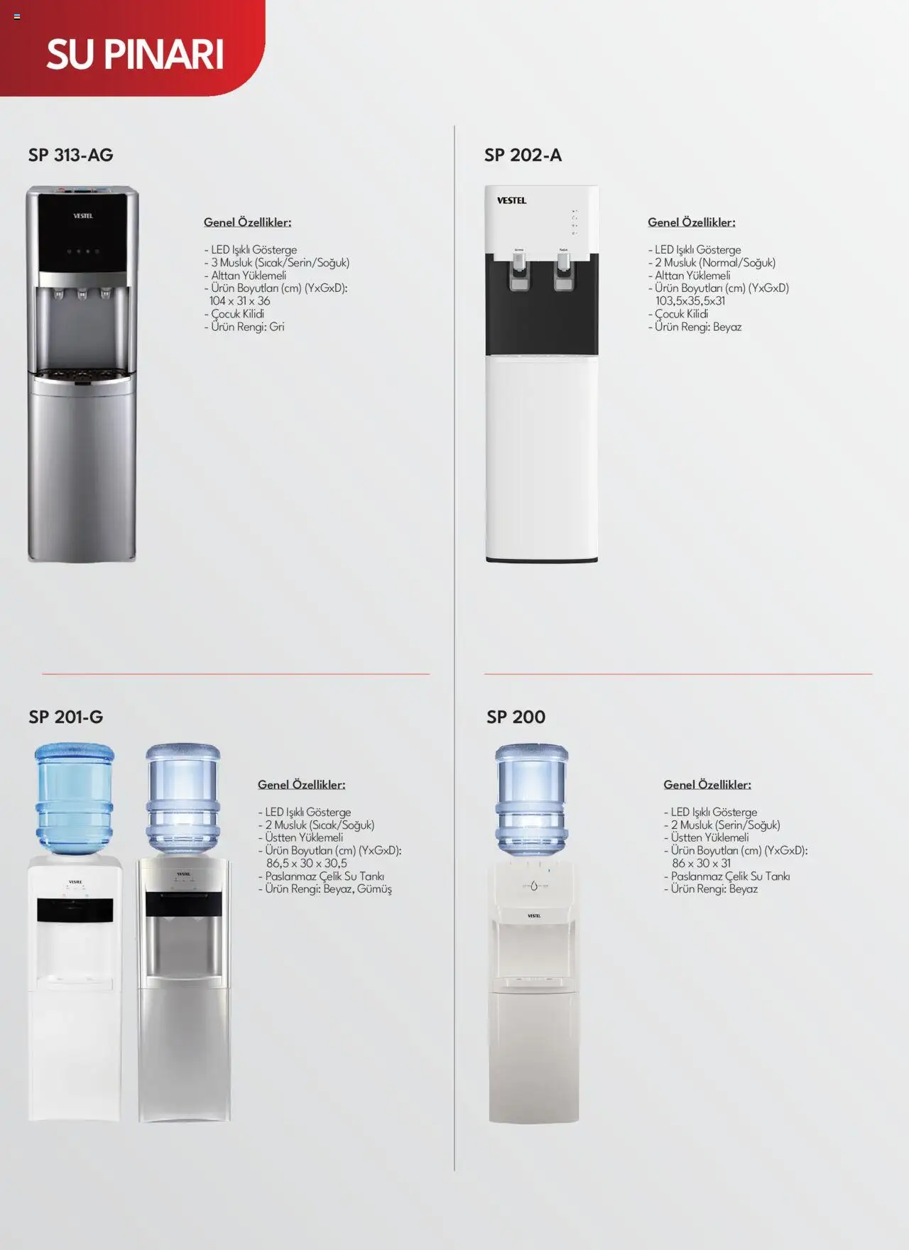 Vestel Beyaz Eşyalar Katalog - 03.06.2025 tarihinden itibaren geçerlidir | Sayfa: 30 | Ürünler: Su