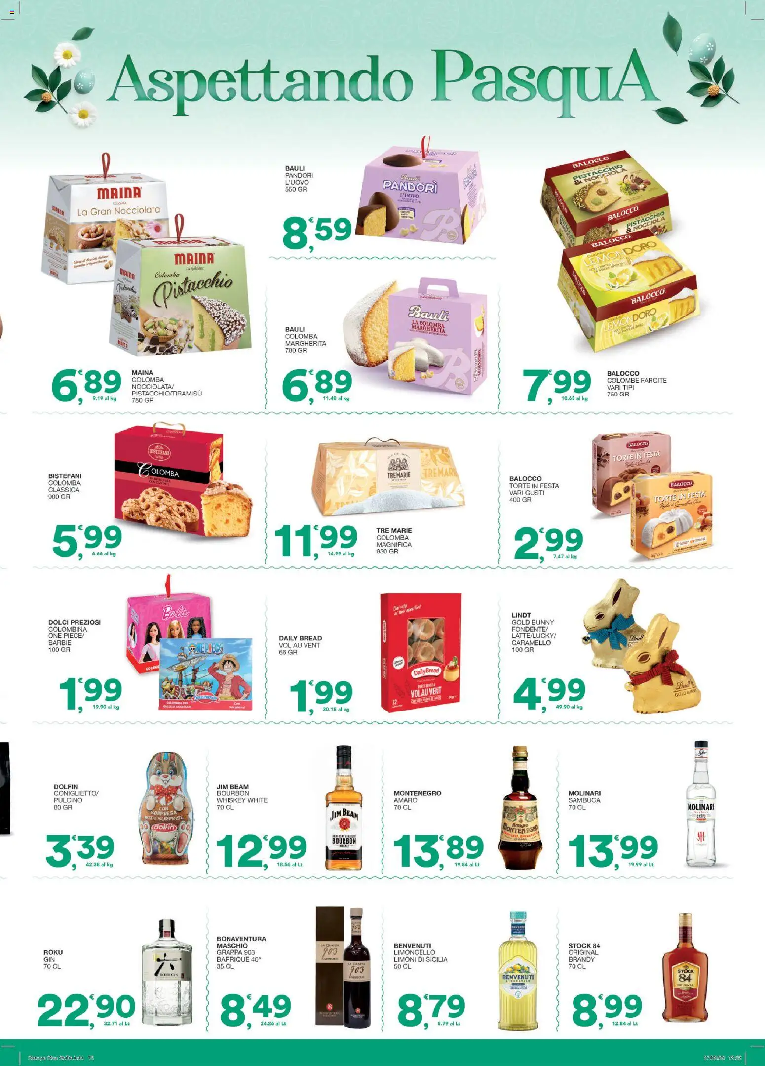 Volantino SISA del 12.03.2026 | Pagina: 15 | Prodotti: Bourbon, Limoncello, Grappa, Amaro