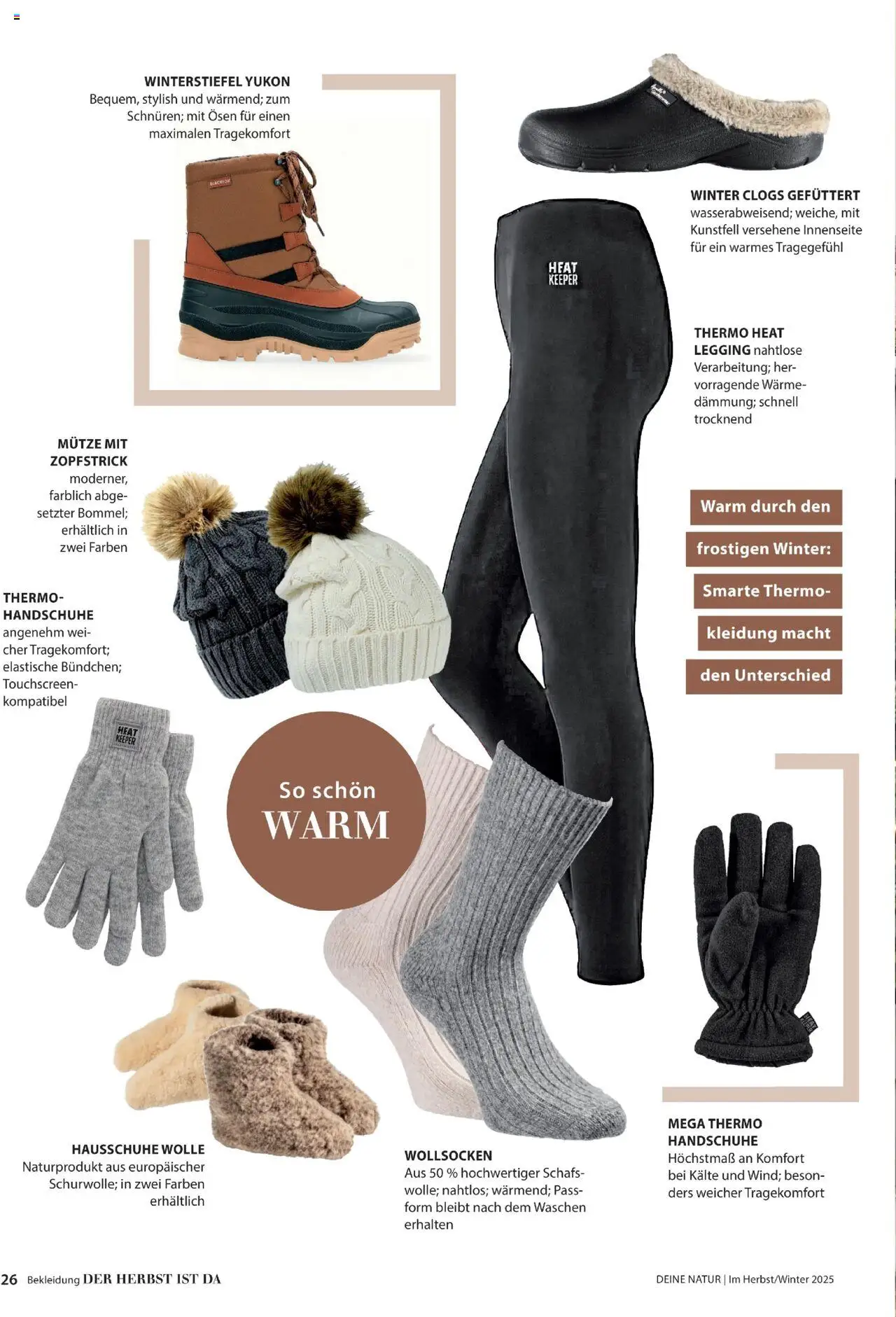 Dehner  Flugblatt gültig ab 10.10.2025 | Seite: 26 | Produkte: Bekleidung, Hausschuhe, Handschuhe