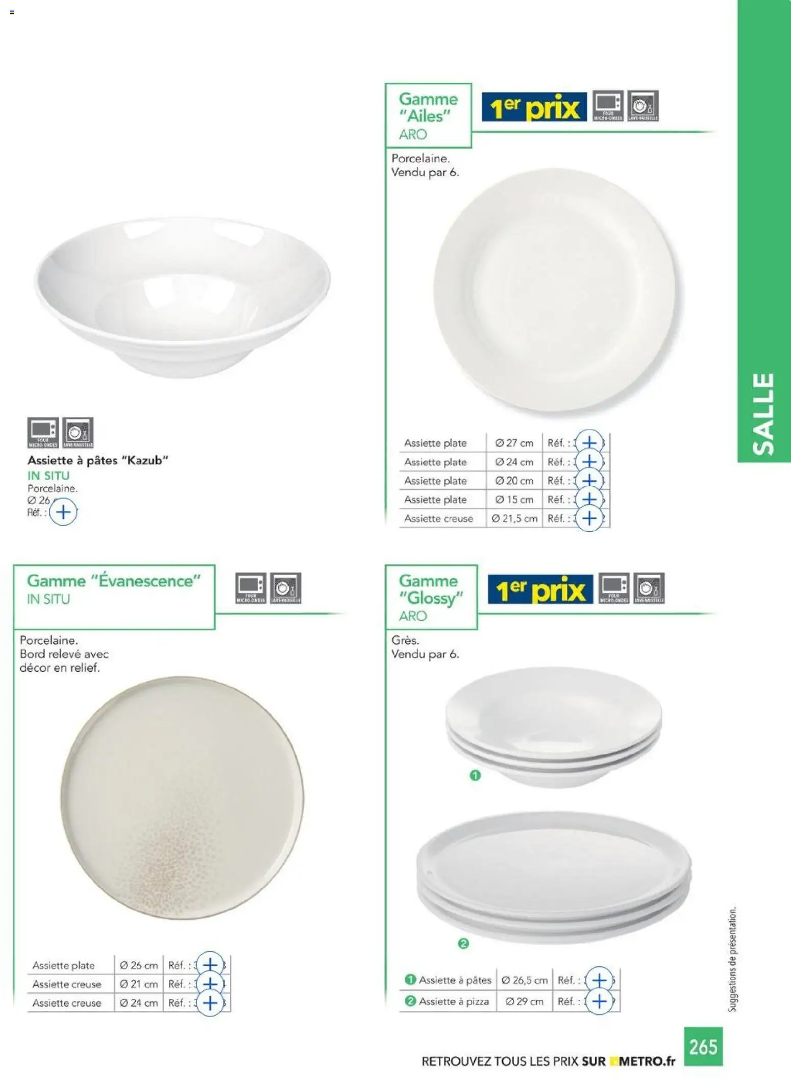 {H1} | Page: 265 | Produits: Pizza, Pâtes