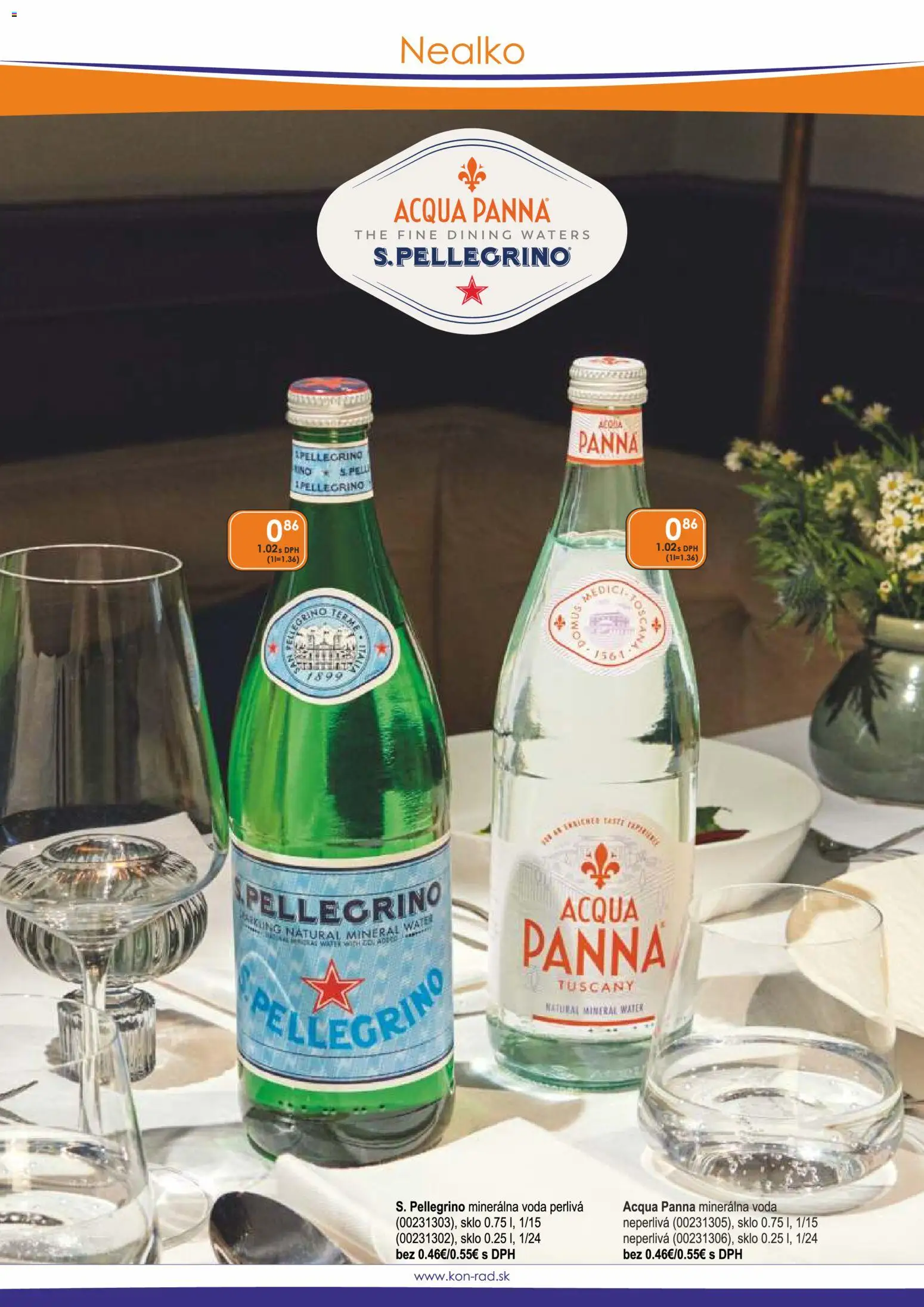 Nové KON - RAD akcie – leták je platný od 01.12.2025 | Strana: 34 | Produkty: Voda, Minerálna voda