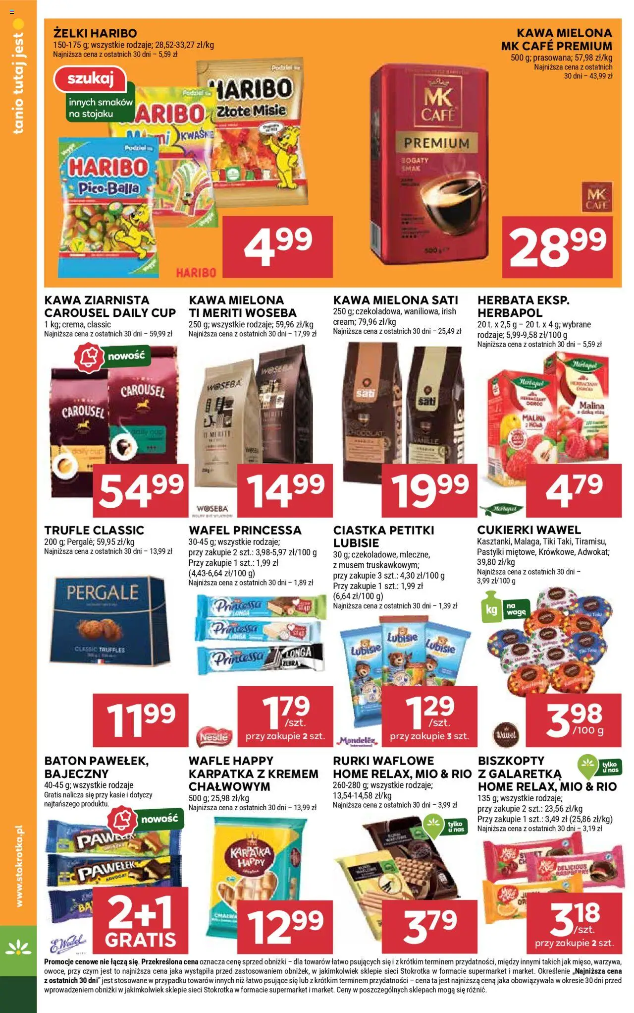 Stokrotka Gazetka od 11.09.2025 | Strona: 18 | Produkty: Wafle, Baton, Herbata, Ciastka