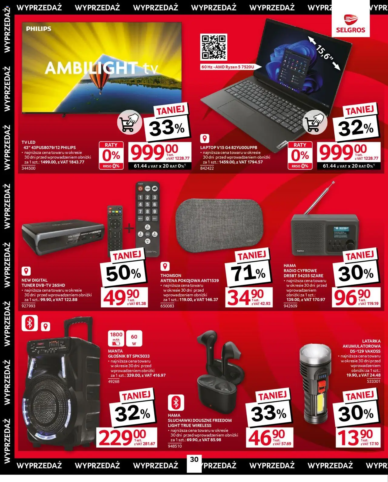 Selgros cash&carry Gazetka - Oferta przemysłowa od 11.09.2025 | Strona: 34 | Produkty: Laptop, Radio, Słuchawki, Głośnik