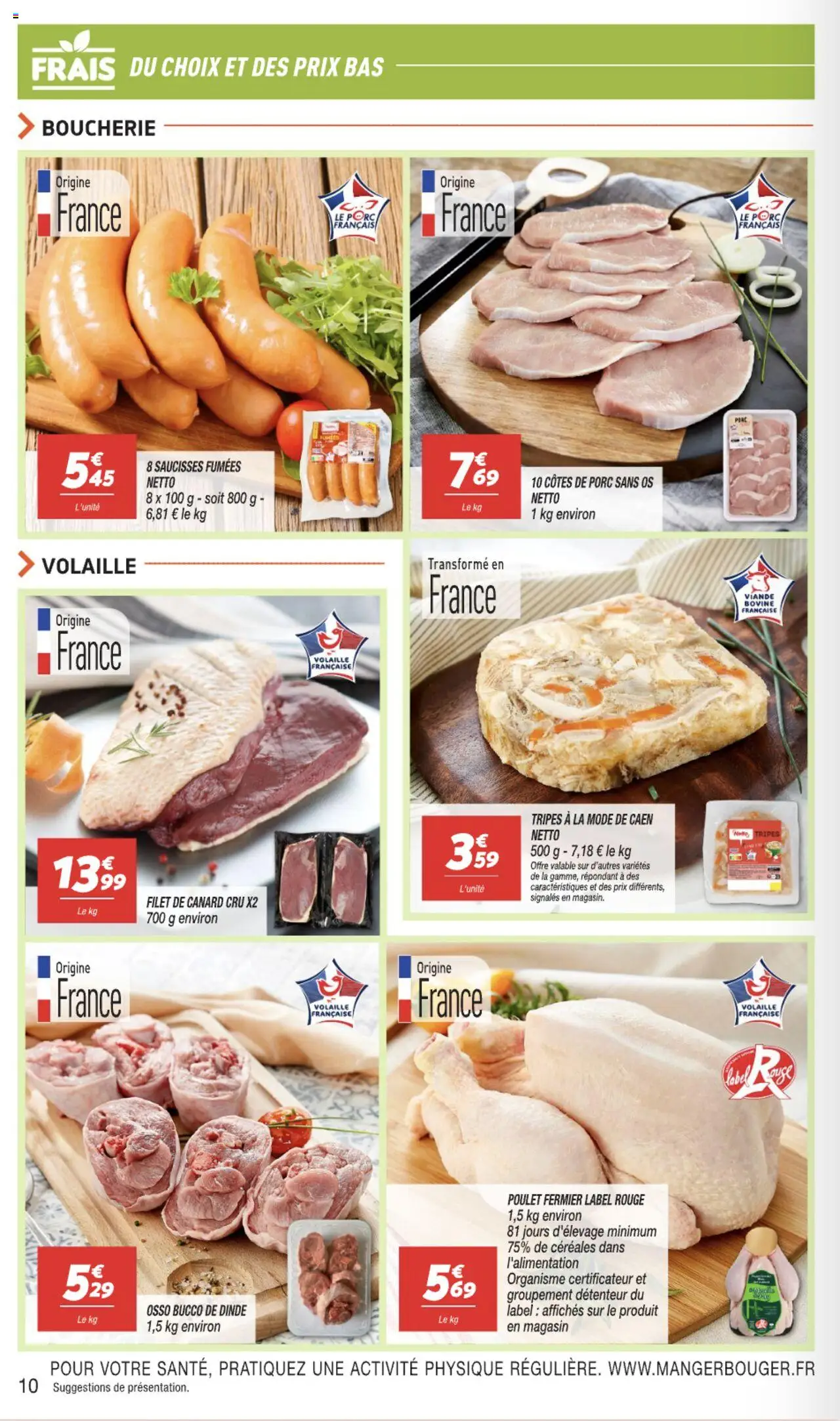  | Page: 10 | Produits: Viande, Porc, Céréales, Viande bovine