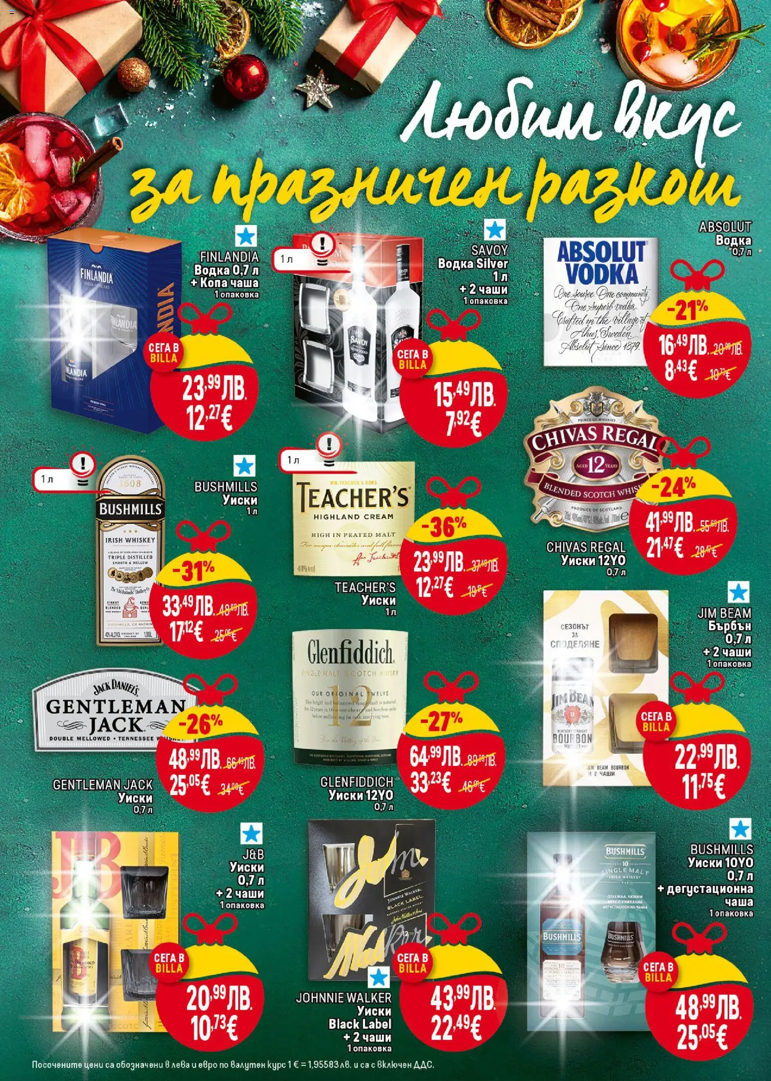 {H1} | Страница: 30 | Продукти: Чаша, Бърбън, Водка, Уиски